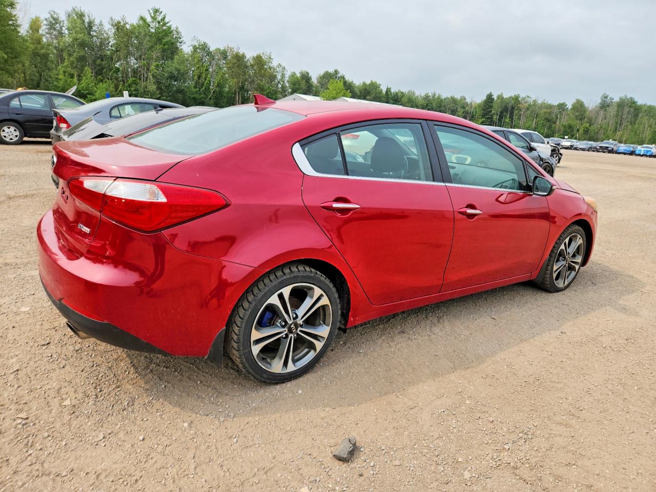 2015 Kia Forte Ex Красный vin: KNAFX4A88F5431051