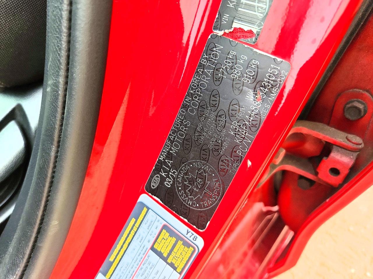 2015 Kia Forte Ex Красный vin: KNAFX4A88F5431051