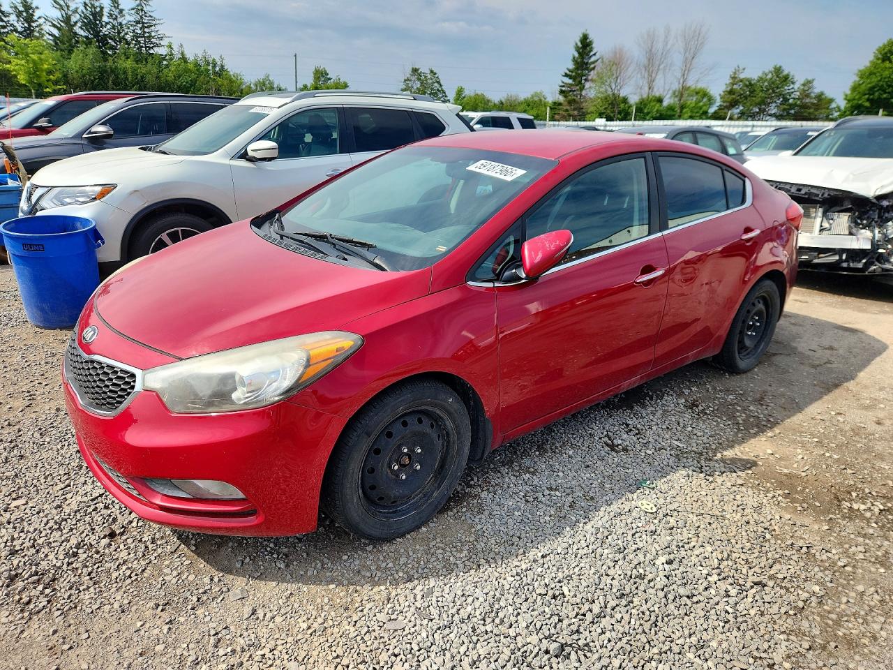 2015 Kia Forte Ex Красный vin: KNAFX4A88F5433737