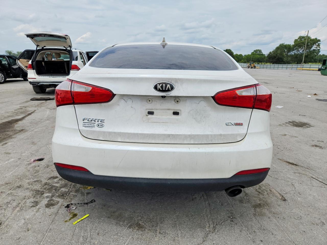 2014 Kia Forte Ex White vin: KNAFX4A89E5052090