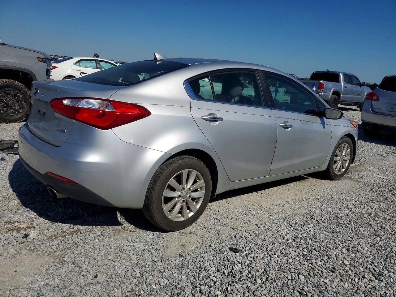 2014 Kia Forte Ex Silver vin: KNAFX4A89E5056611
