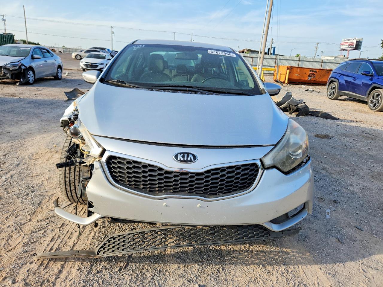 2014 Kia Forte Ex Silver vin: KNAFX4A89E5123689