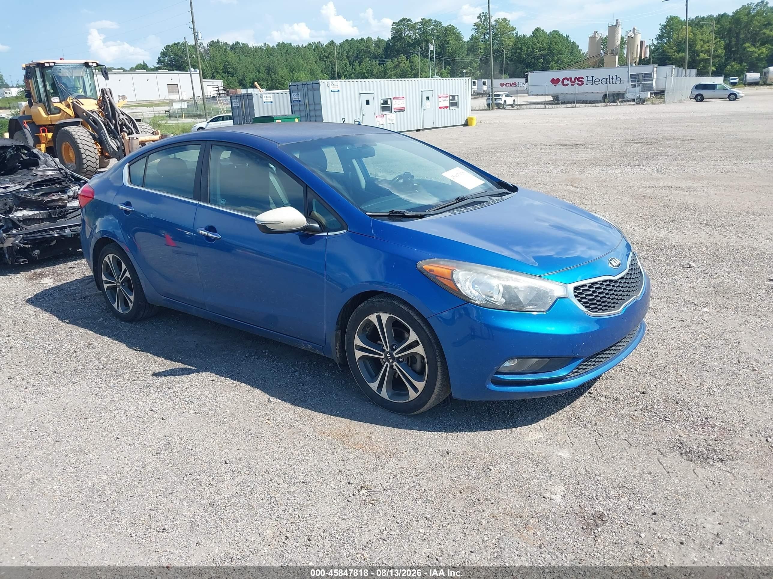2015 Kia Forte Ex Blue vin: KNAFX4A89F5316197
