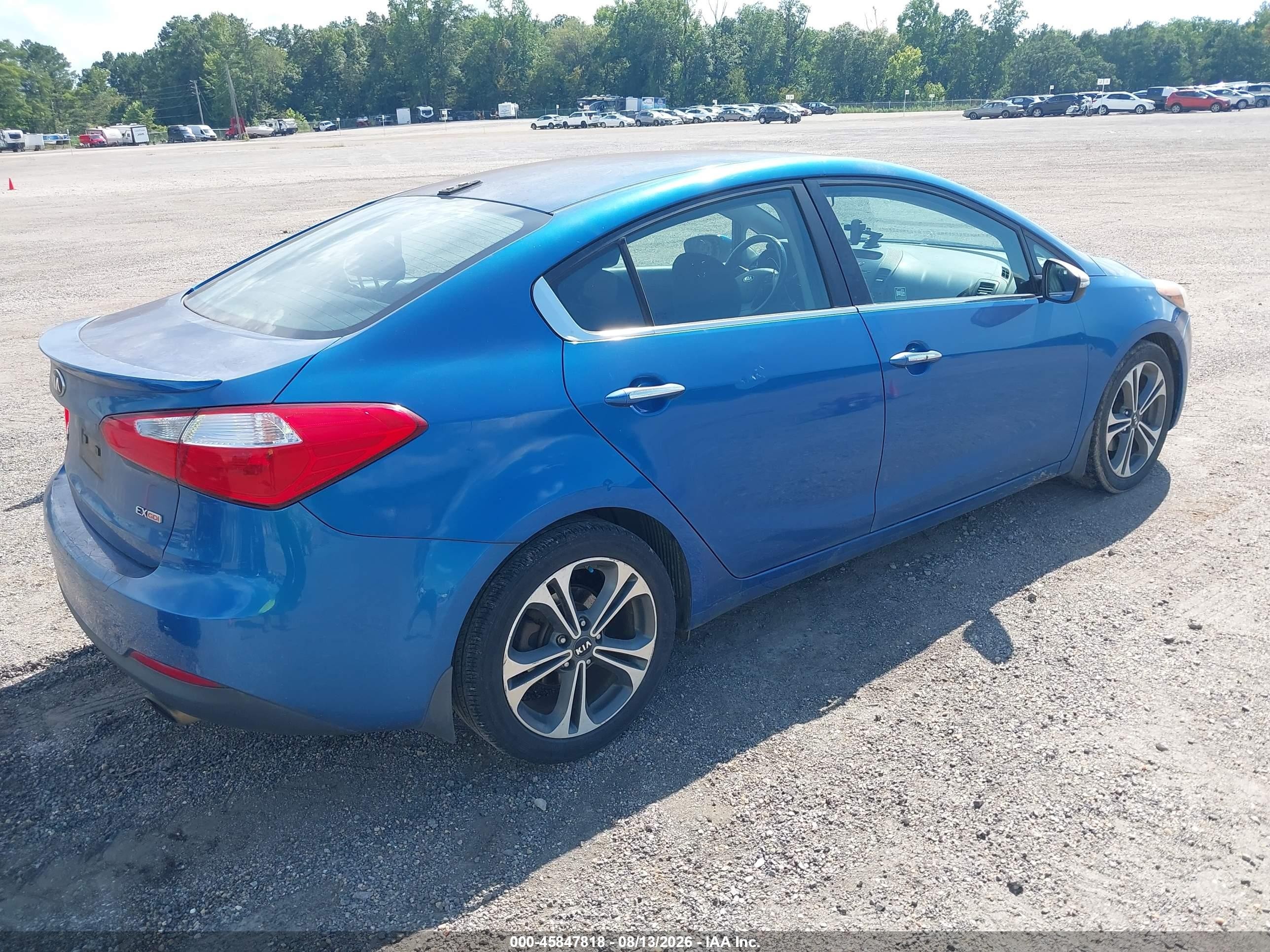 2015 Kia Forte Ex Blue vin: KNAFX4A89F5316197