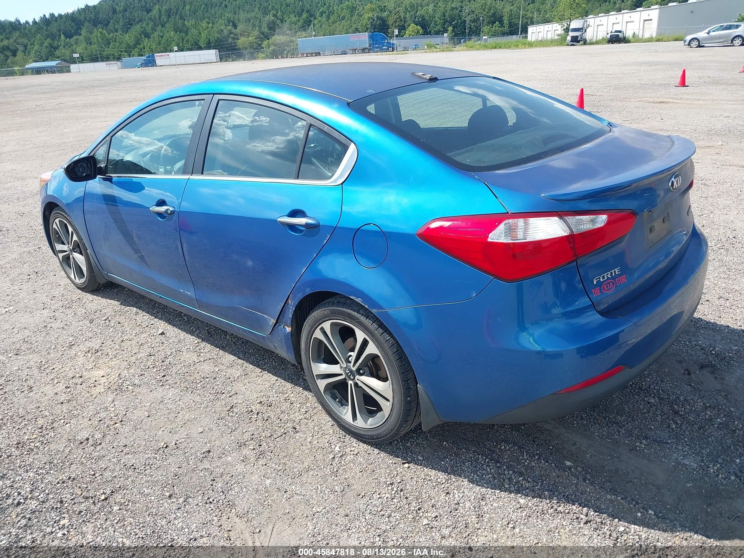 2015 Kia Forte Ex Blue vin: KNAFX4A89F5316197