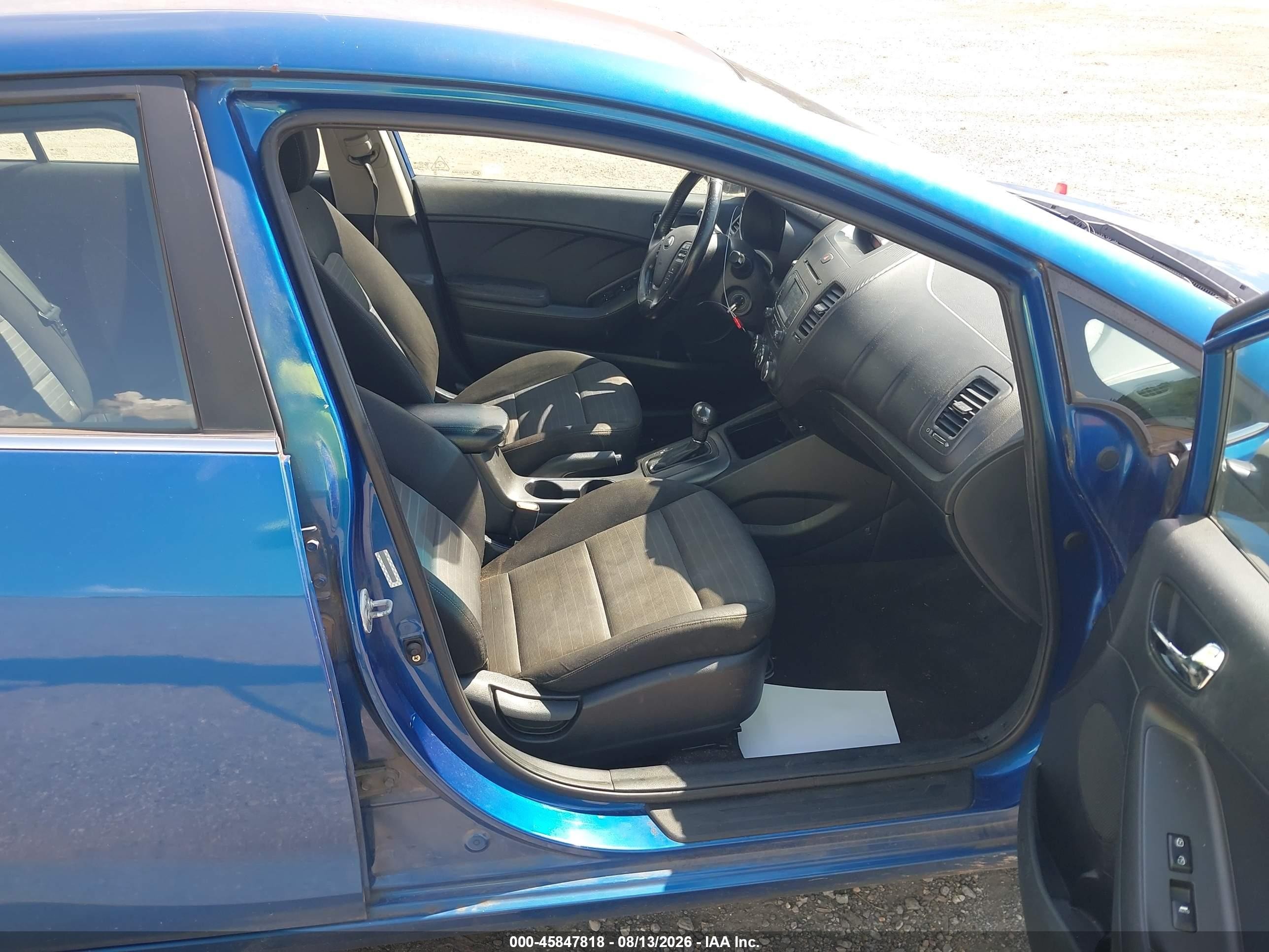 2015 Kia Forte Ex Blue vin: KNAFX4A89F5316197