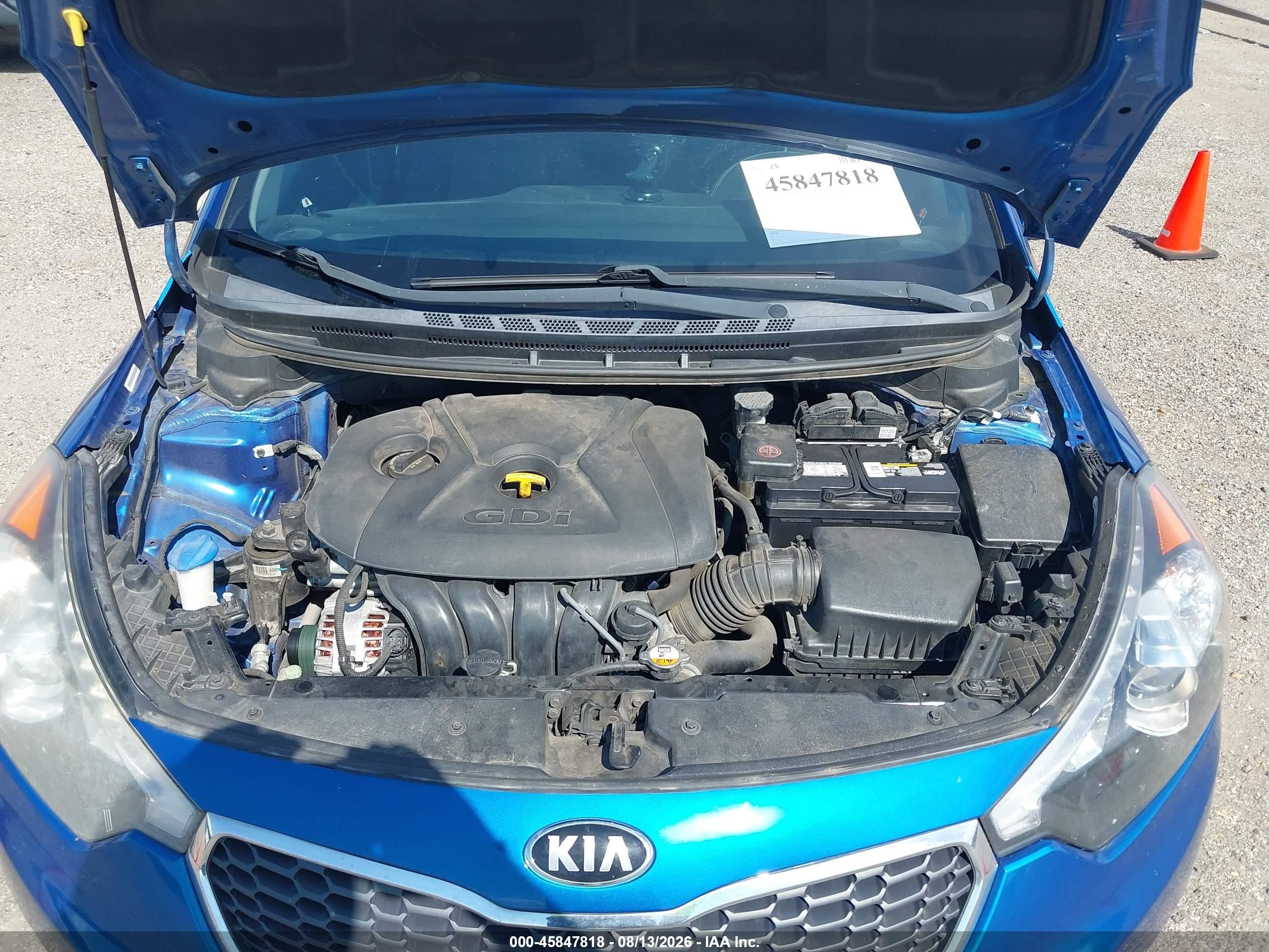 2015 Kia Forte Ex Blue vin: KNAFX4A89F5316197