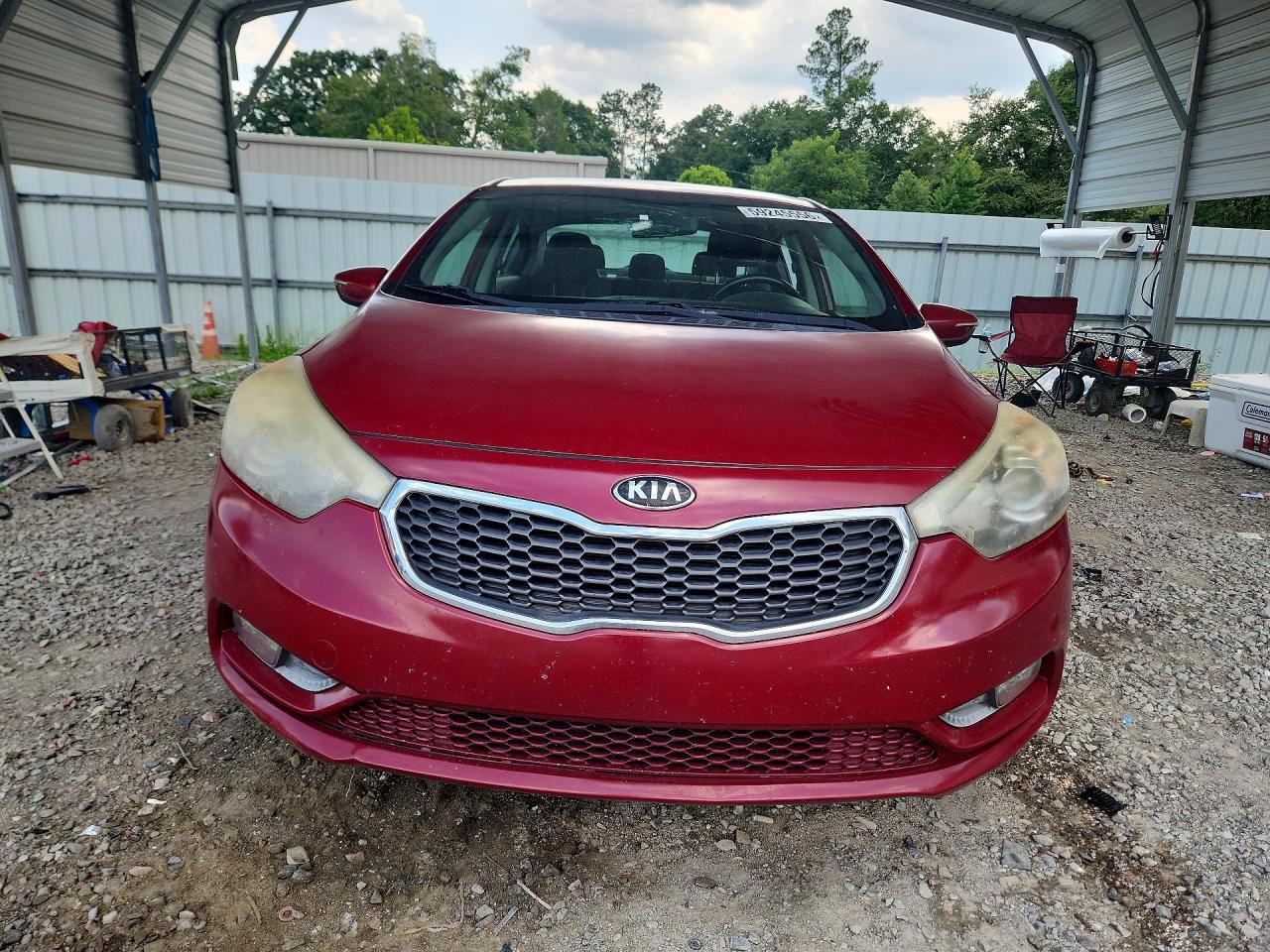 2015 Kia Forte Ex Red vin: KNAFX4A89F5371376
