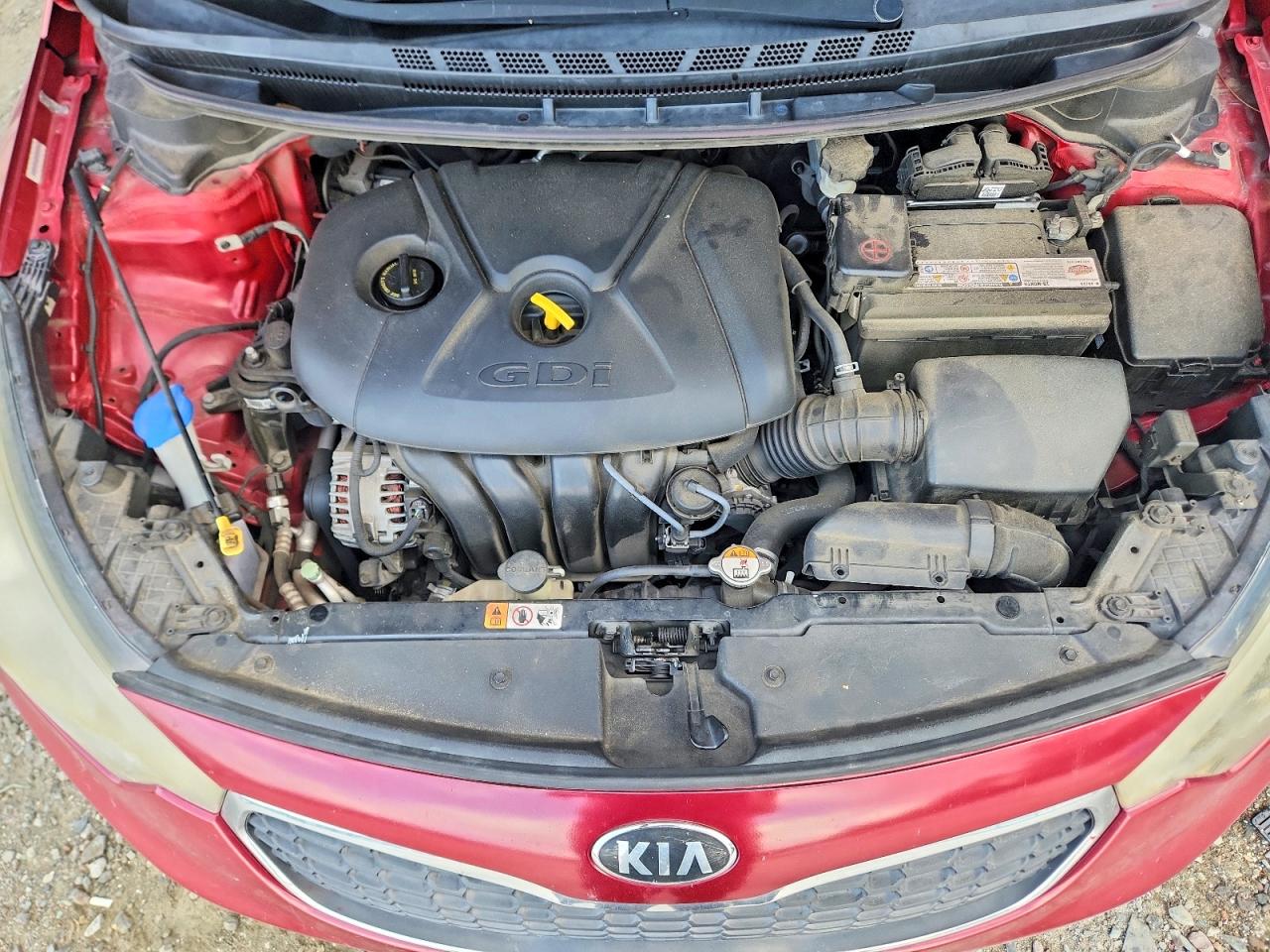 2015 Kia Forte Ex Red vin: KNAFX4A89F5371376