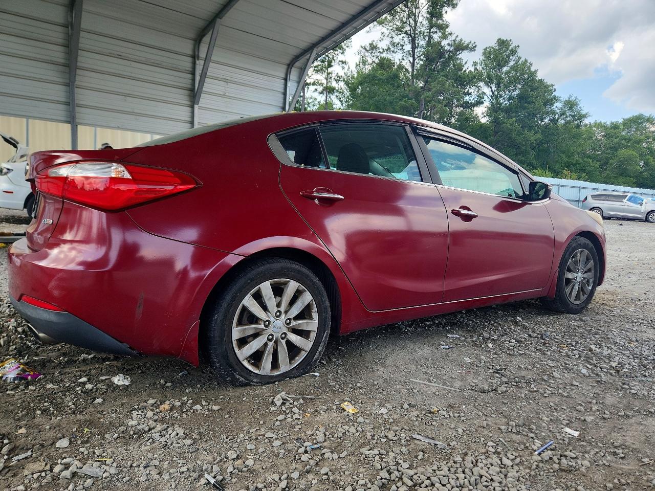 2015 Kia Forte Ex Red vin: KNAFX4A89F5371376