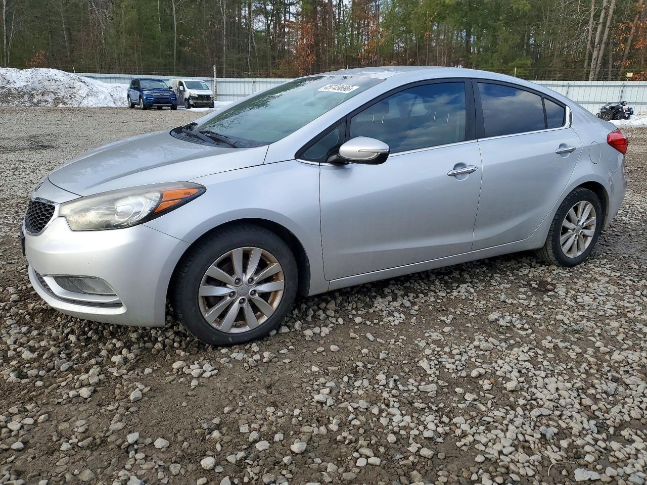2014 Kia Forte Ex Silver vin: KNAFX4A8XE5049019