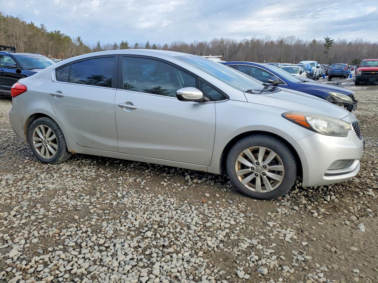 2014 Kia Forte Ex Silver vin: KNAFX4A8XE5049019