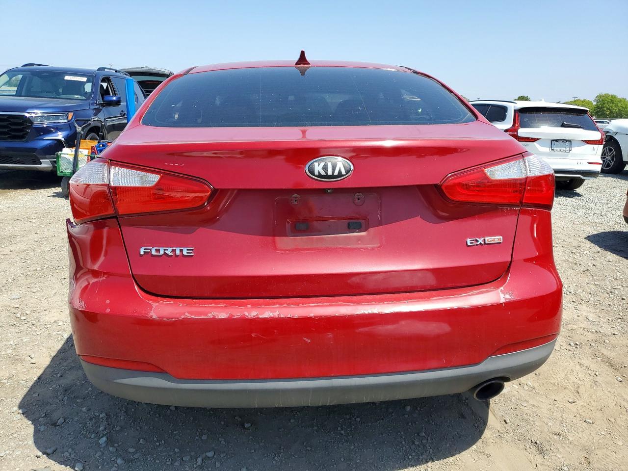 2014 Kia Forte Ex Burgundy vin: KNAFX4A8XE5050204