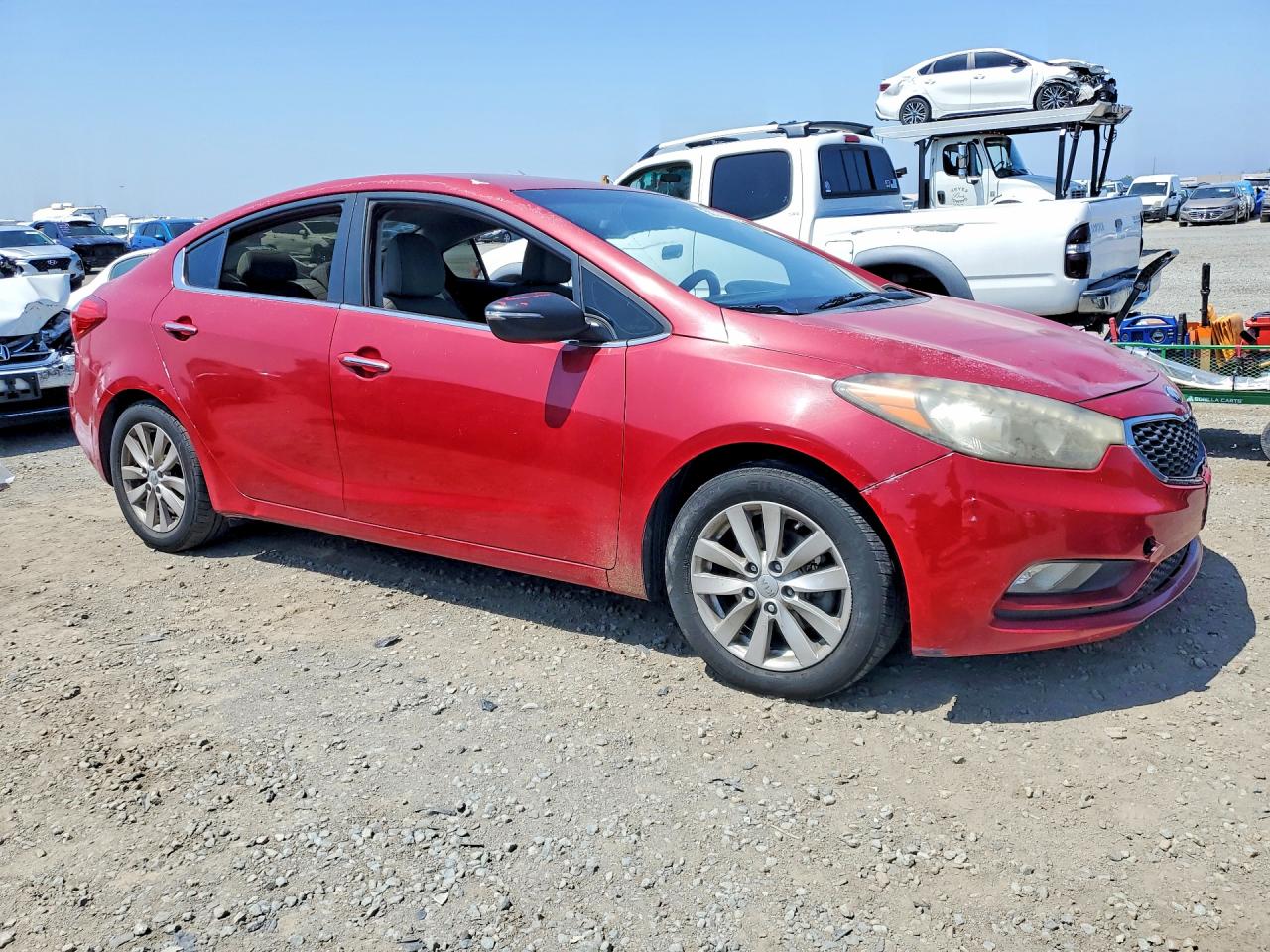 2014 Kia Forte Ex Burgundy vin: KNAFX4A8XE5050204