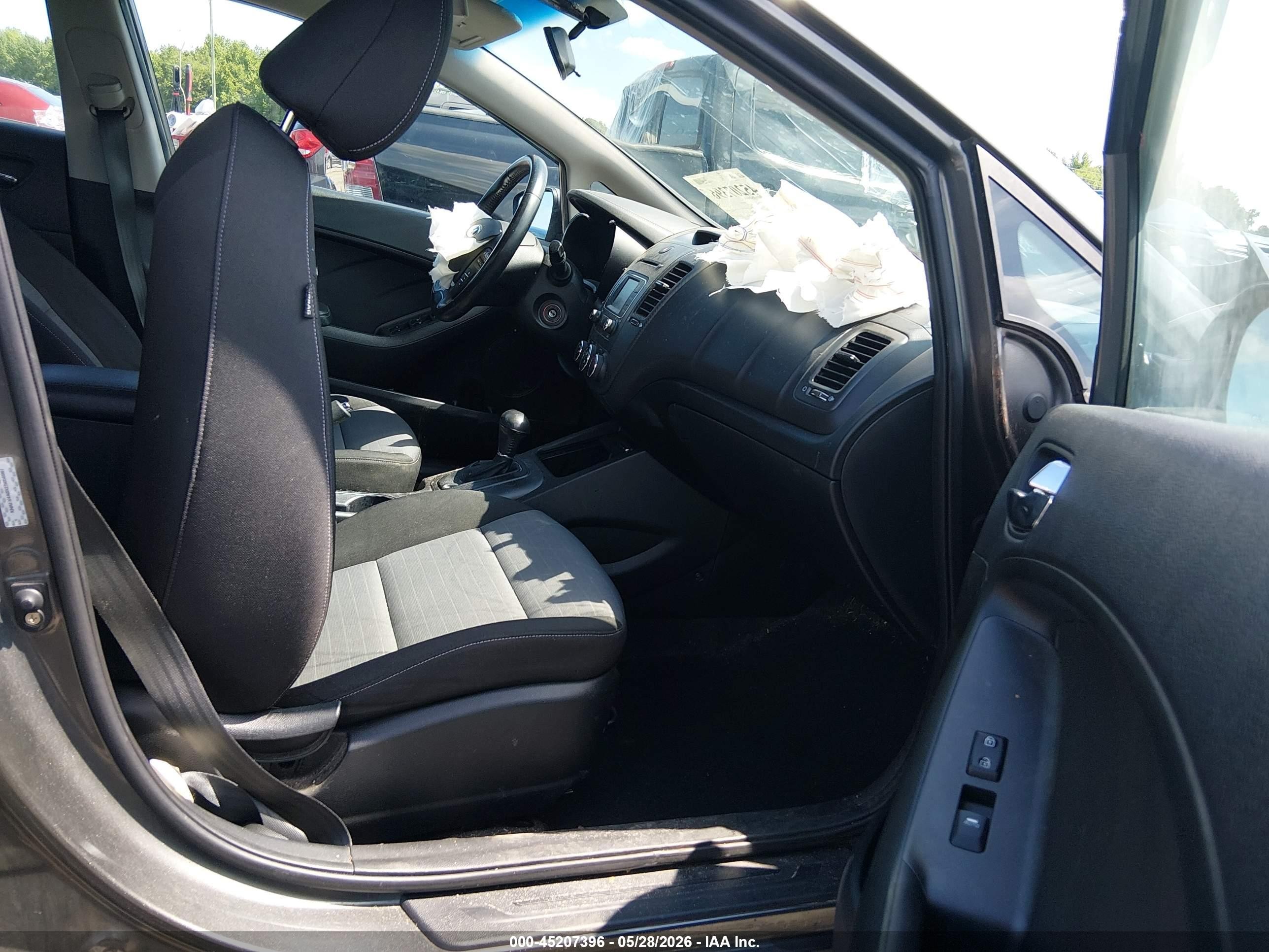 2014 Kia Forte Ex Gray vin: KNAFX4A8XE5056987