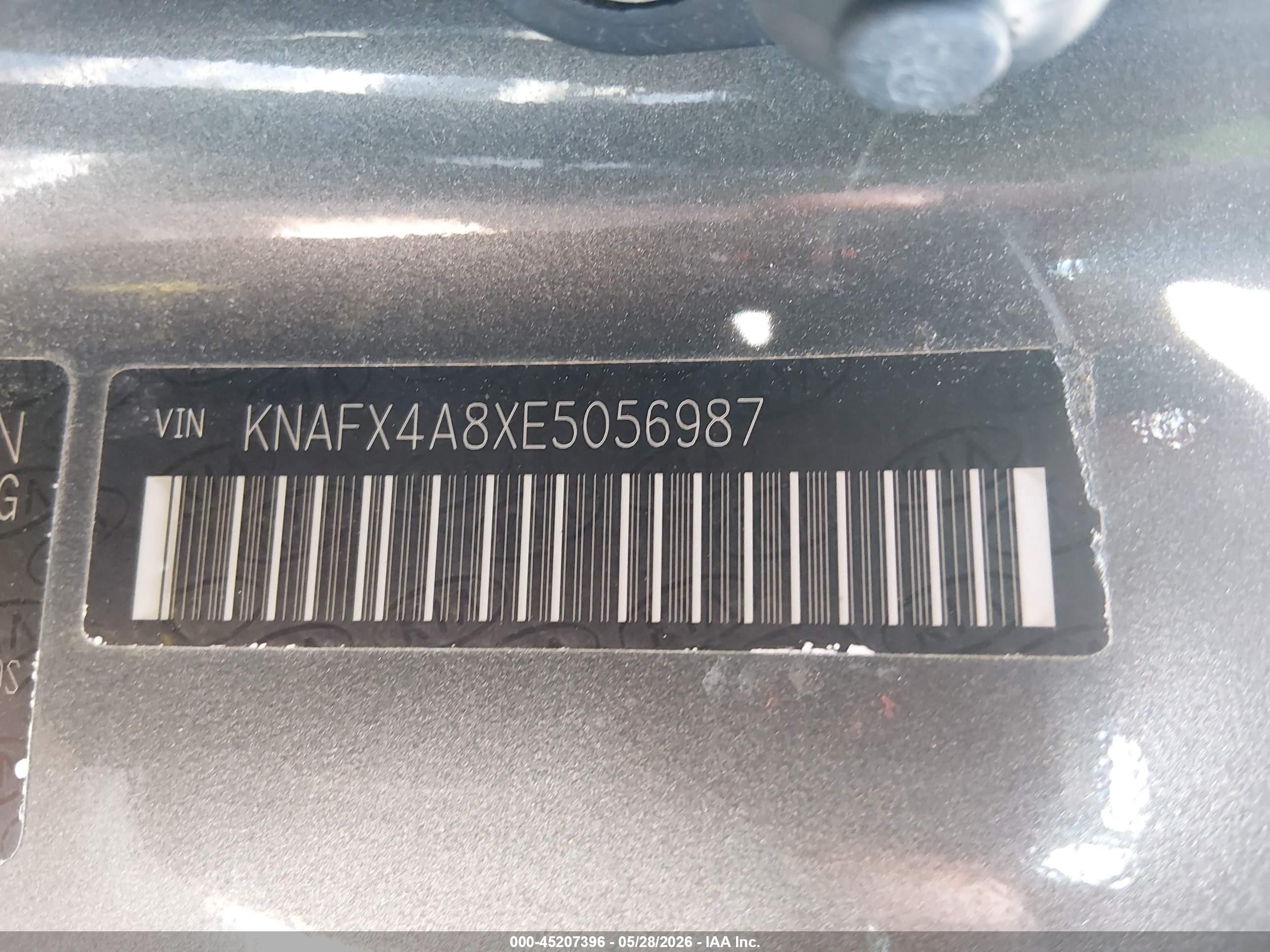 2014 Kia Forte Ex Gray vin: KNAFX4A8XE5056987