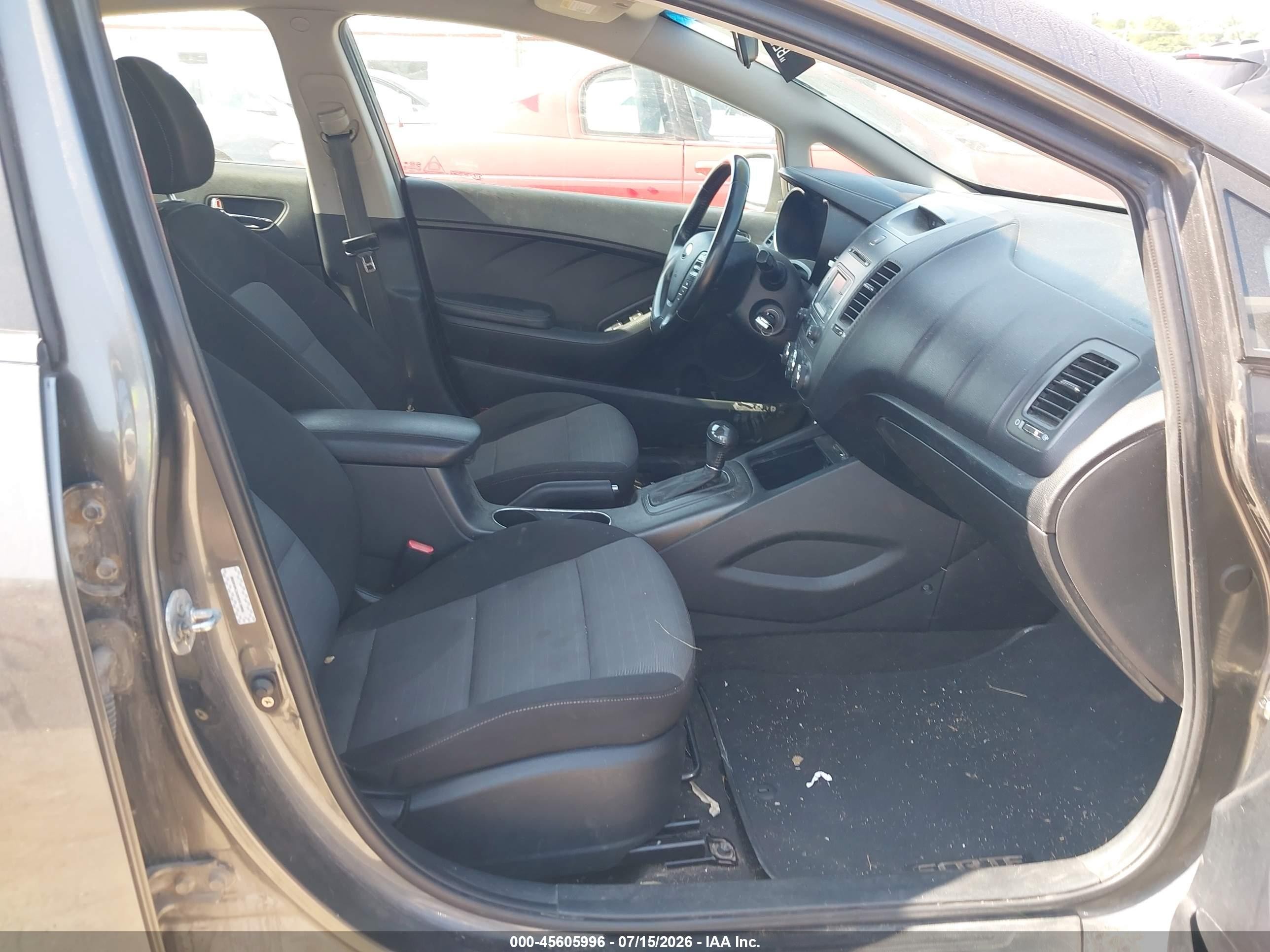 2014 Kia Forte Ex Gray vin: KNAFX4A8XE5056990