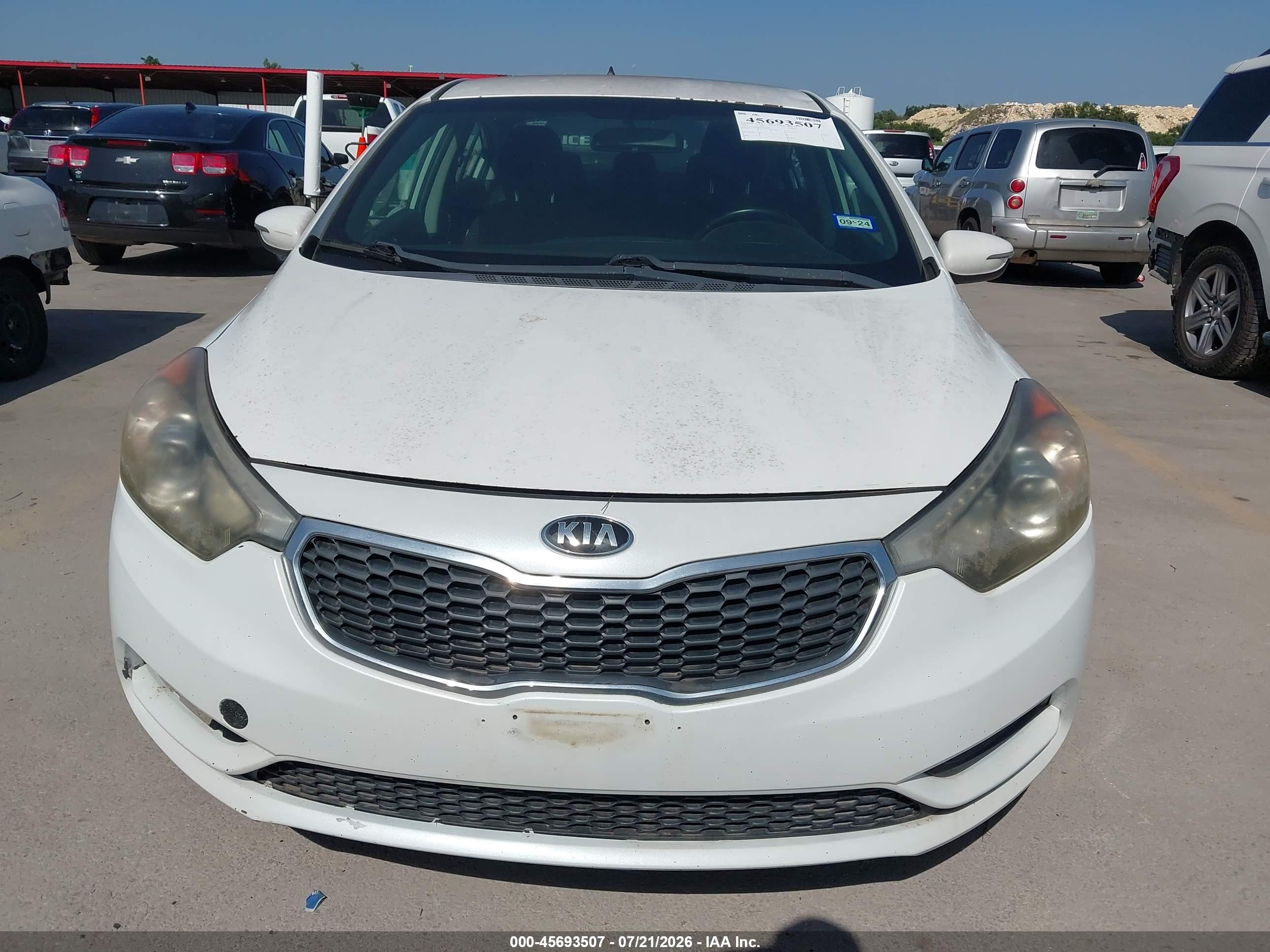 2014 Kia Forte Ex White vin: KNAFX4A8XE5100843