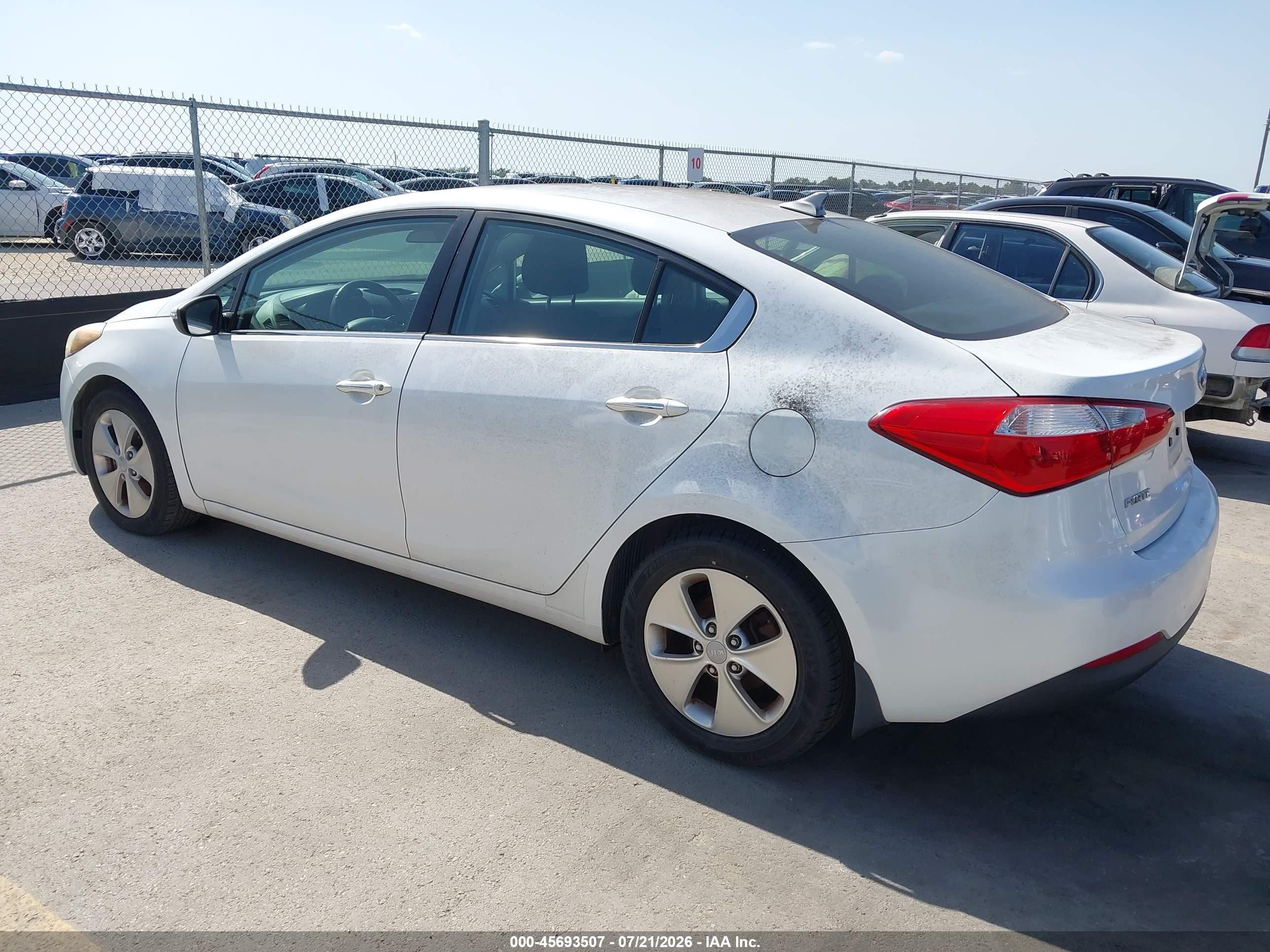 2014 Kia Forte Ex White vin: KNAFX4A8XE5100843