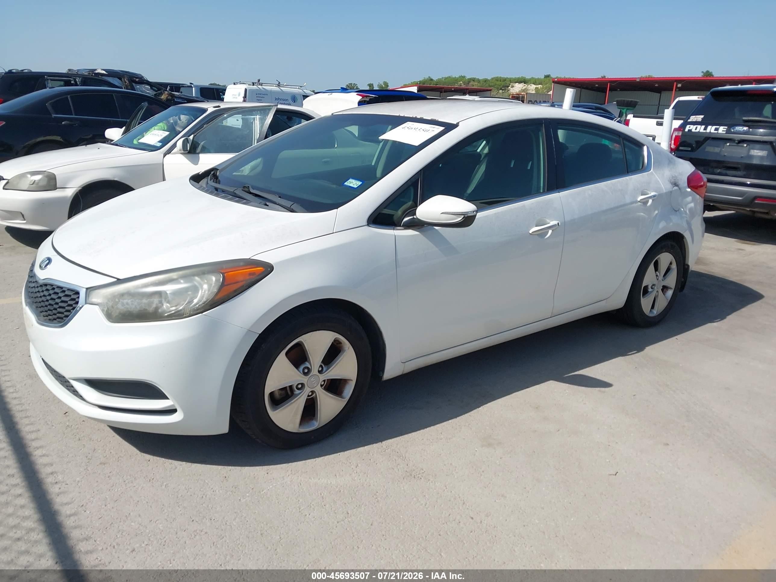 2014 Kia Forte Ex White vin: KNAFX4A8XE5100843