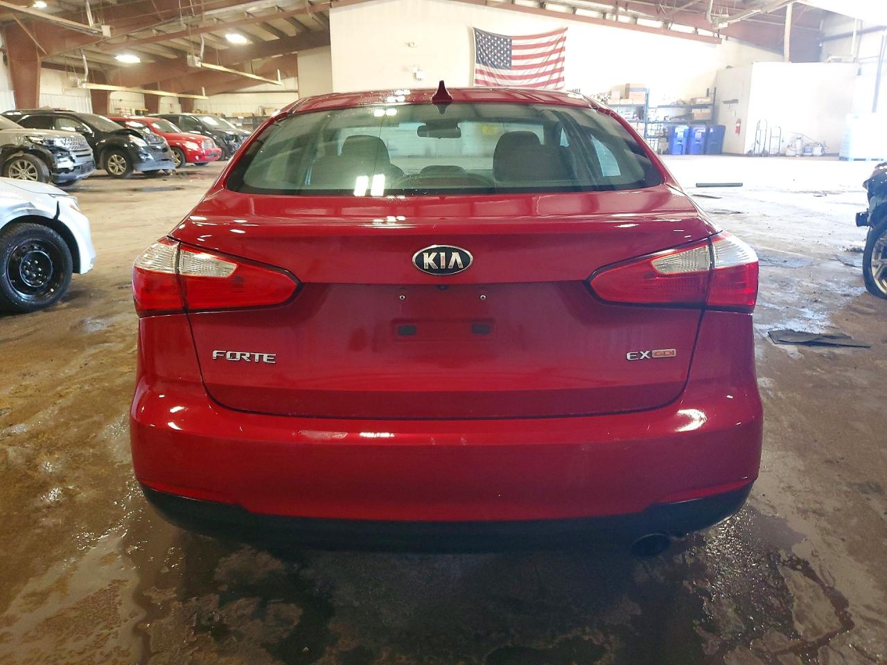 2014 Kia Forte Ex Red vin: KNAFX4A8XE5107713
