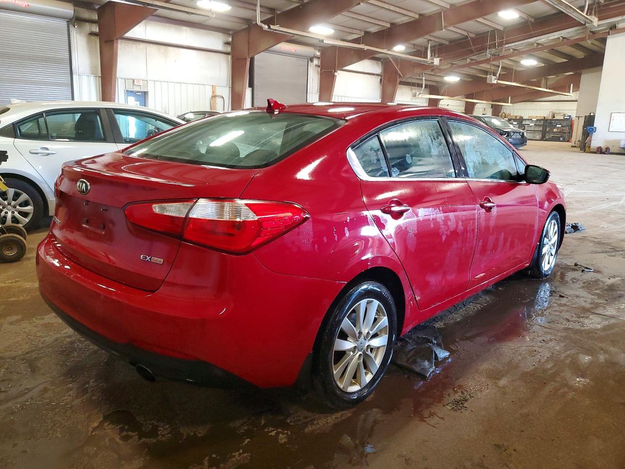 2014 Kia Forte Ex Red vin: KNAFX4A8XE5107713