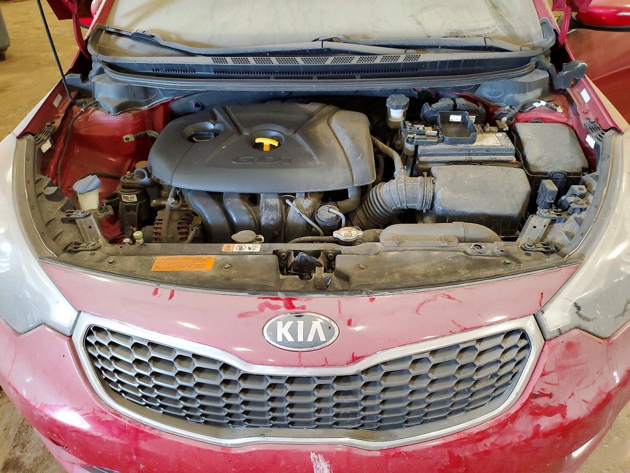 2014 Kia Forte Ex Red vin: KNAFX4A8XE5107713
