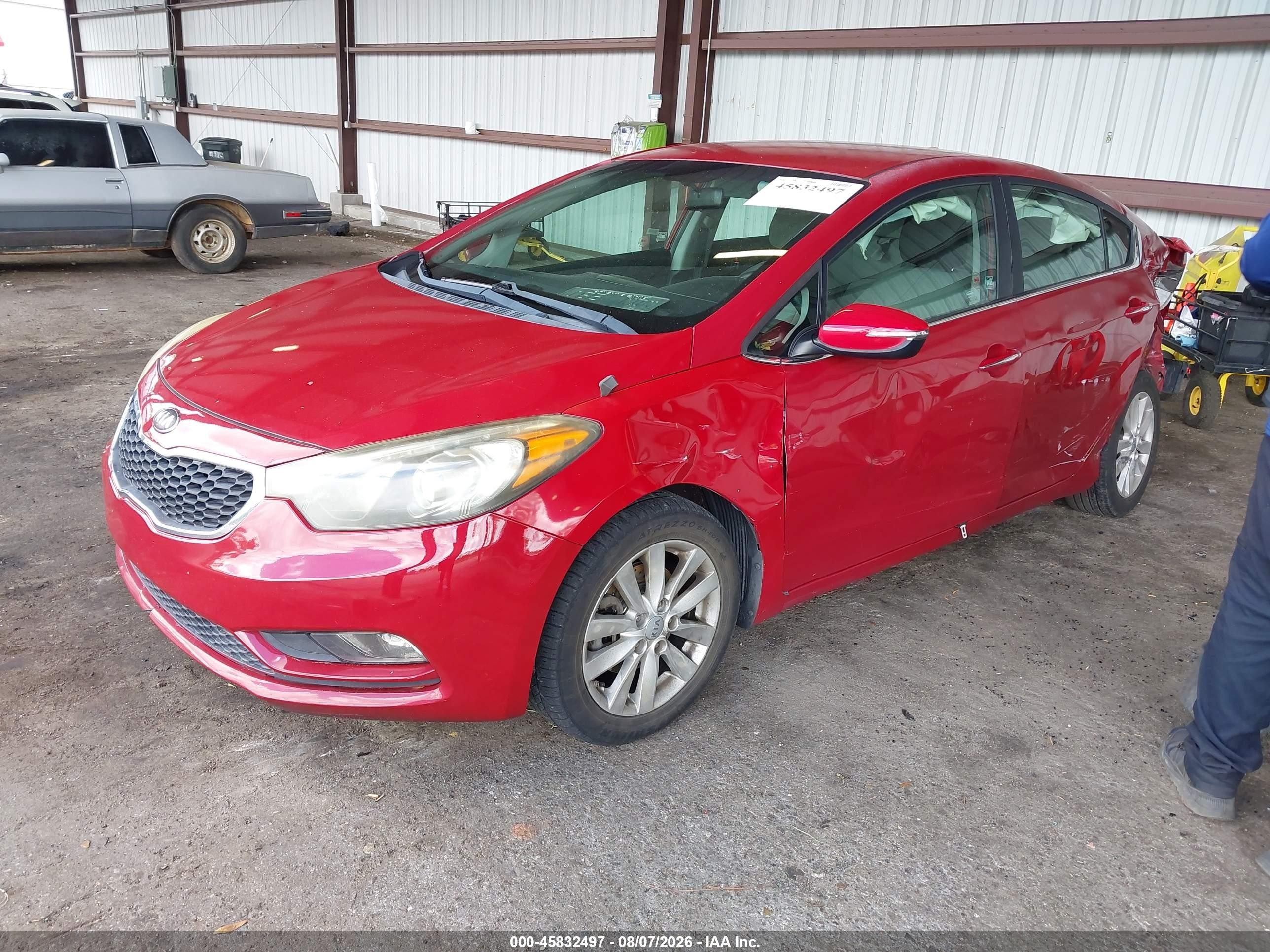 2014 Kia Forte Ex Red vin: KNAFX4A8XE5138931