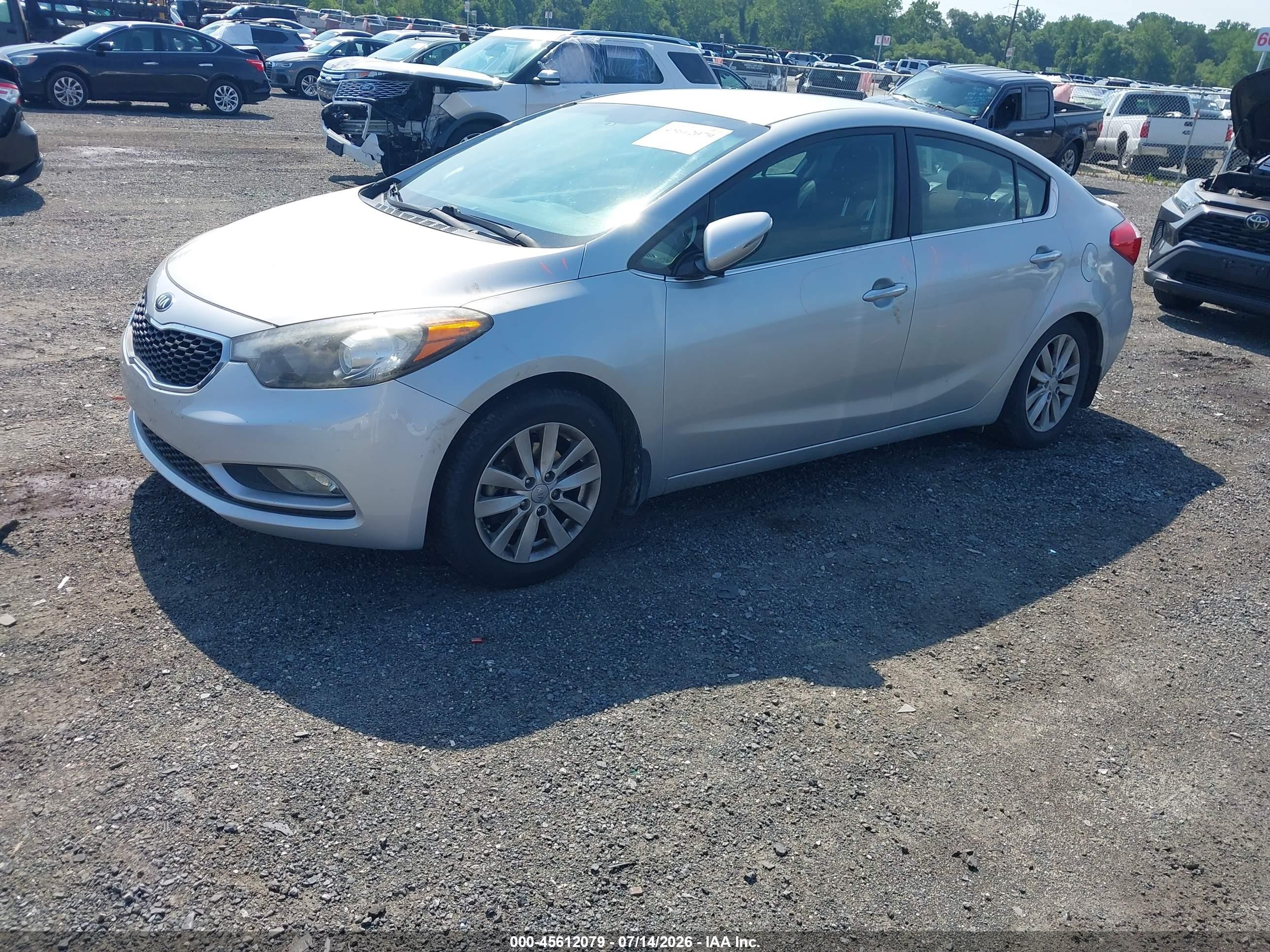 2015 Kia Forte Ex Silver vin: KNAFX4A8XF5387845