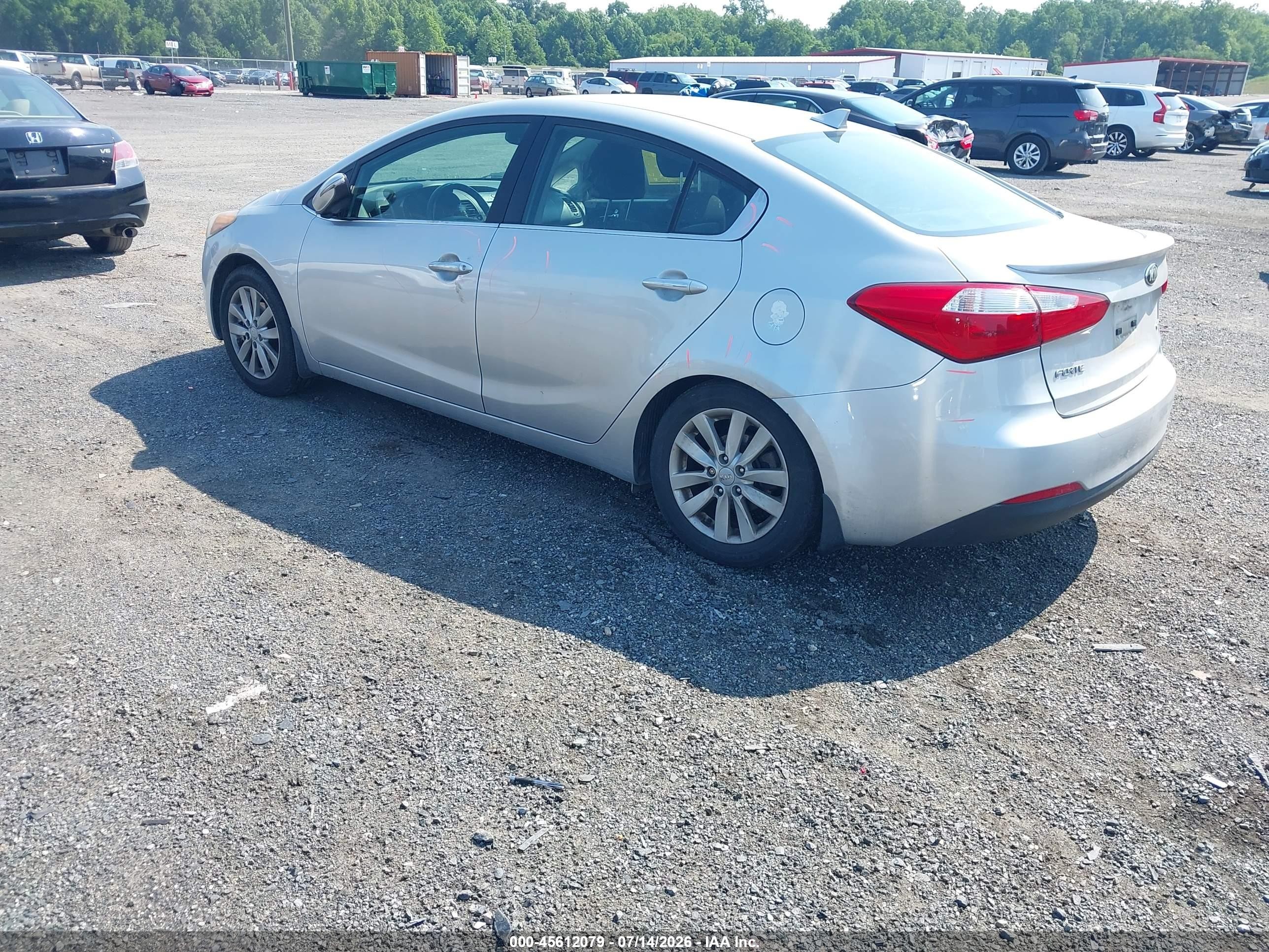 2015 Kia Forte Ex Silver vin: KNAFX4A8XF5387845