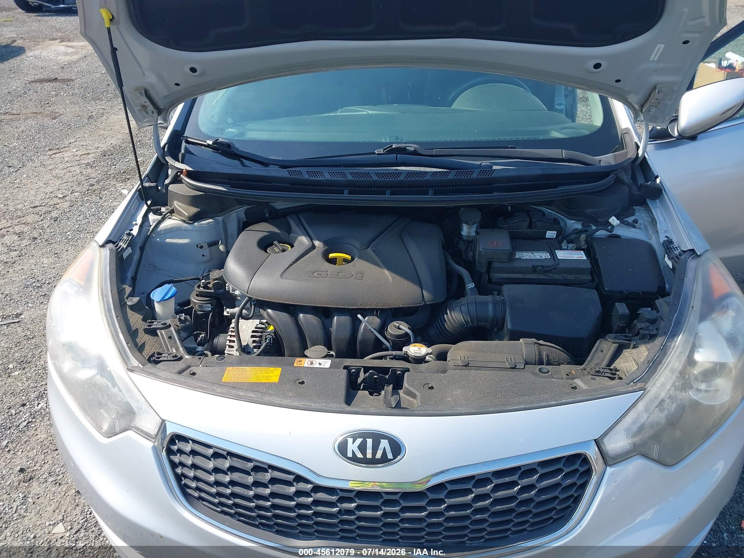 2015 Kia Forte Ex Silver vin: KNAFX4A8XF5387845
