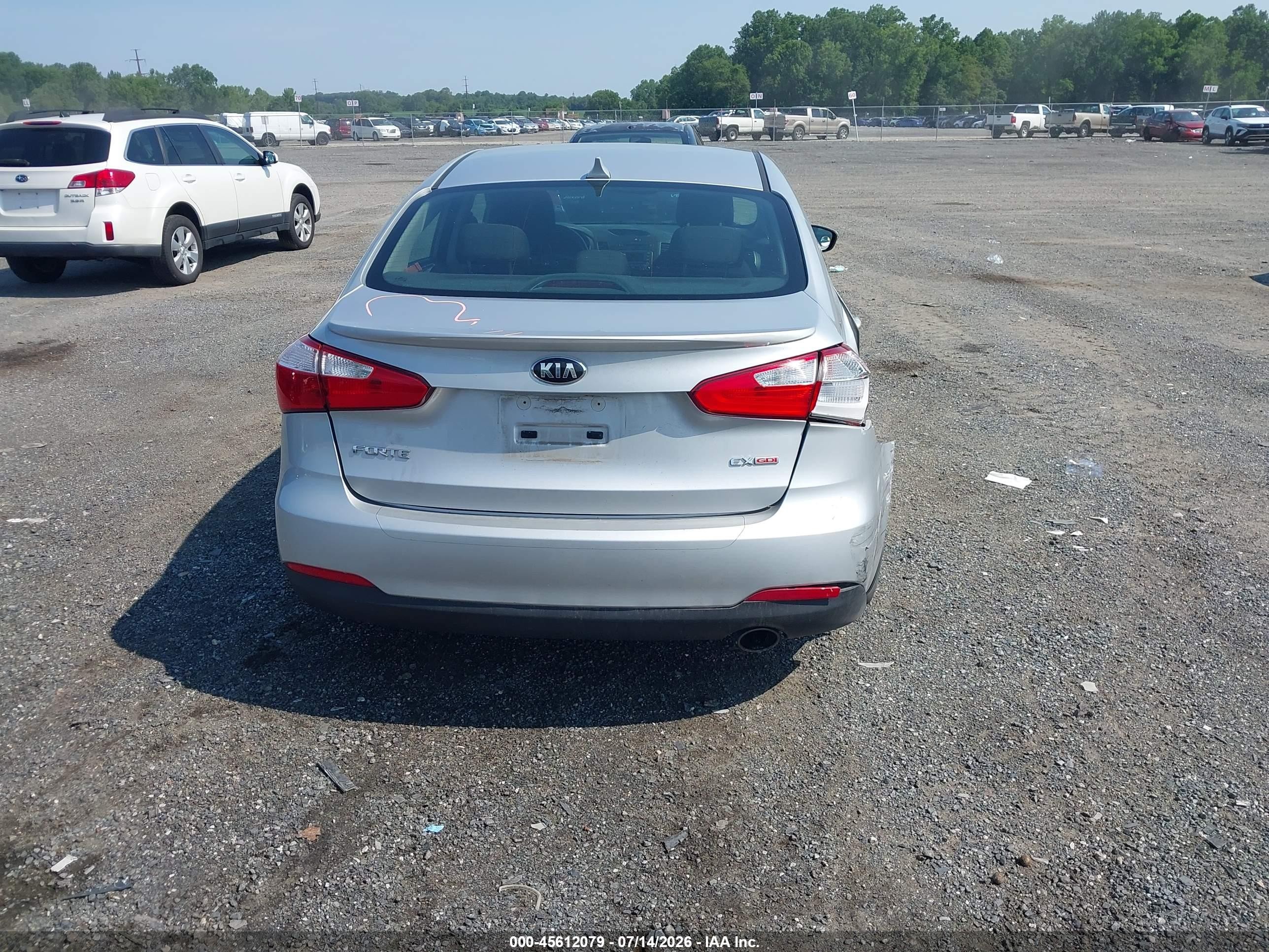 2015 Kia Forte Ex Silver vin: KNAFX4A8XF5387845