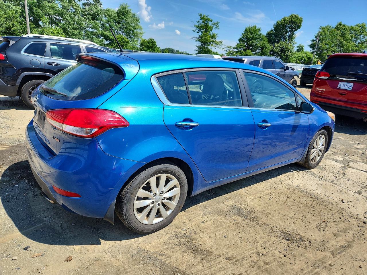 2014 Kia Forte Ex Blue vin: KNAFX5A80E5162256