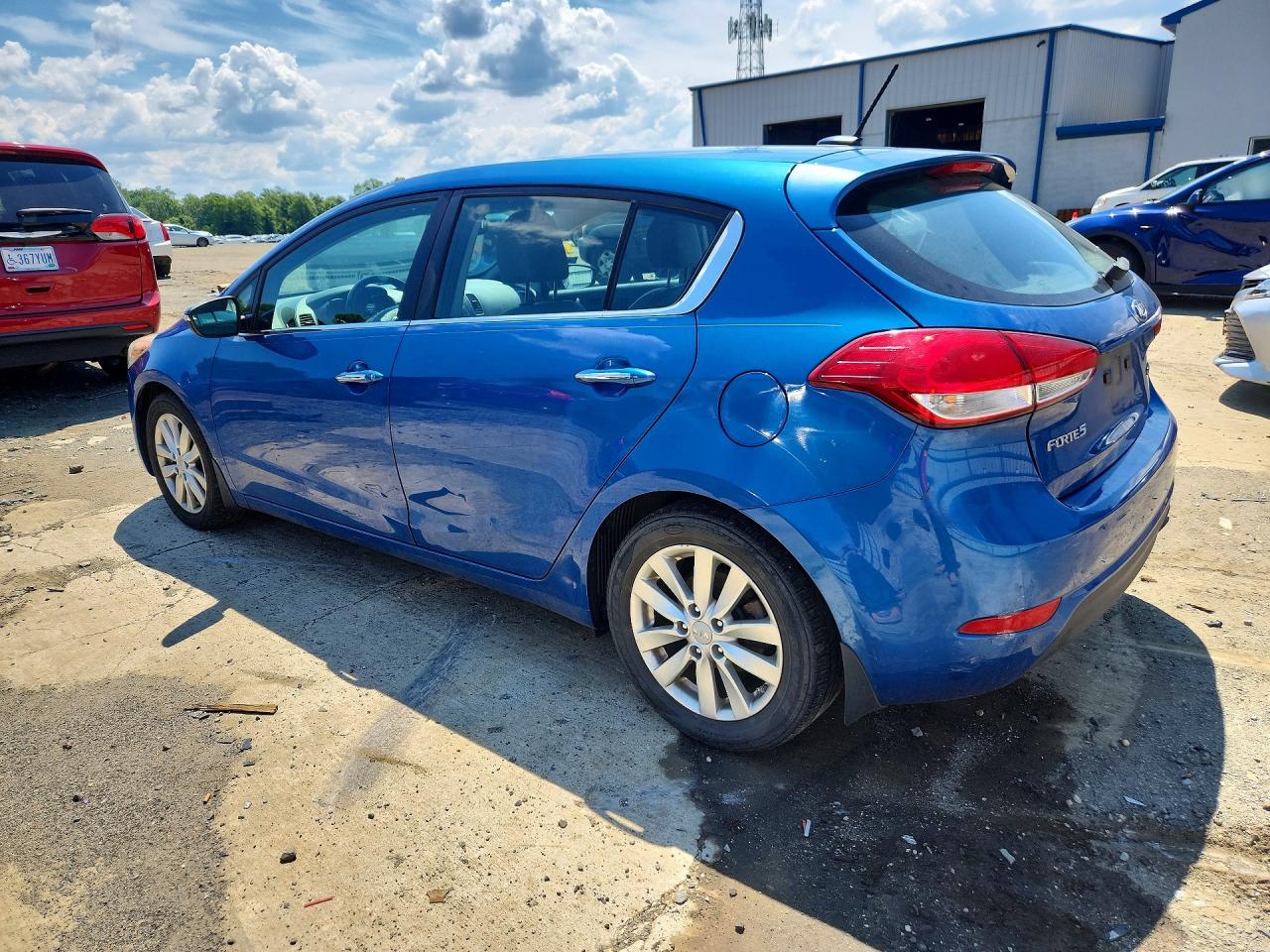2014 Kia Forte Ex Blue vin: KNAFX5A80E5162256