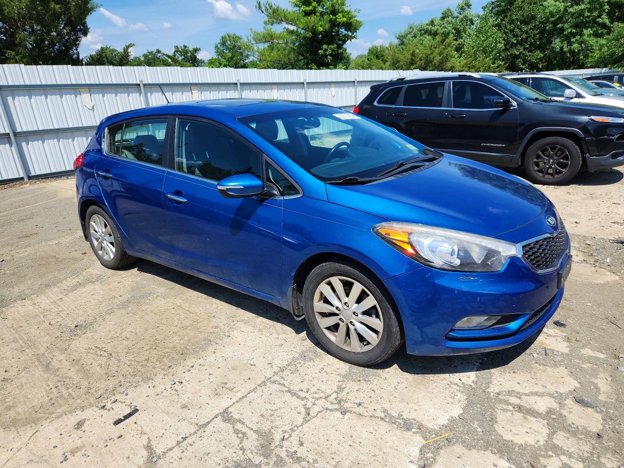 2014 Kia Forte Ex Blue vin: KNAFX5A80E5162256
