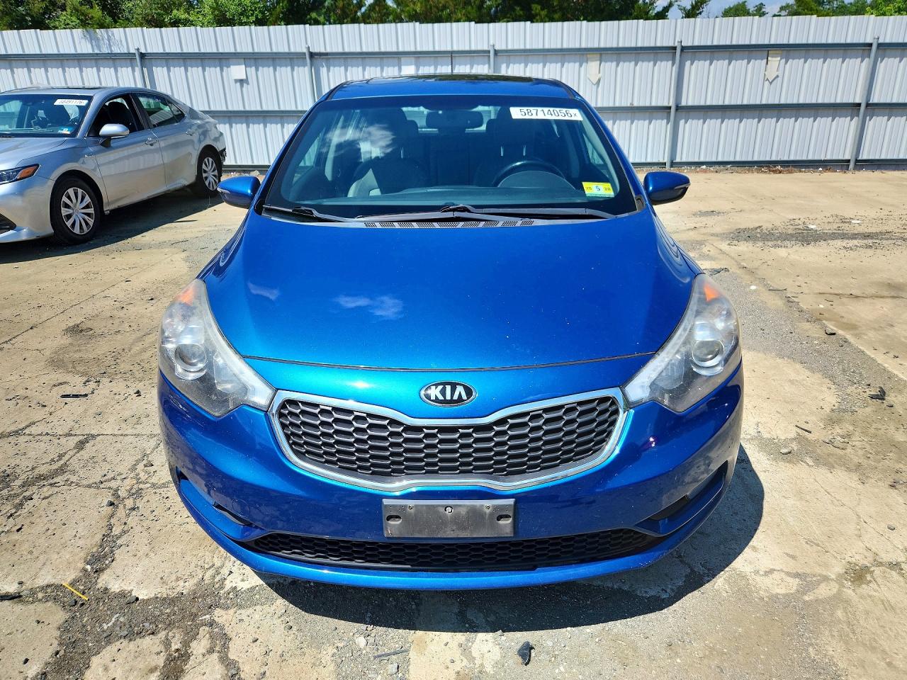 2014 Kia Forte Ex Blue vin: KNAFX5A80E5162256