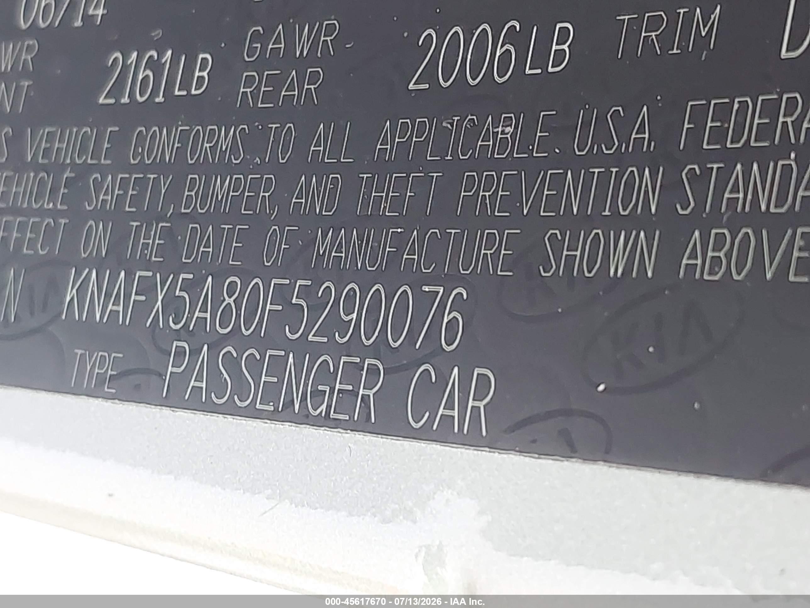 2015 Kia Forte Ex Silver vin: KNAFX5A80F5290076