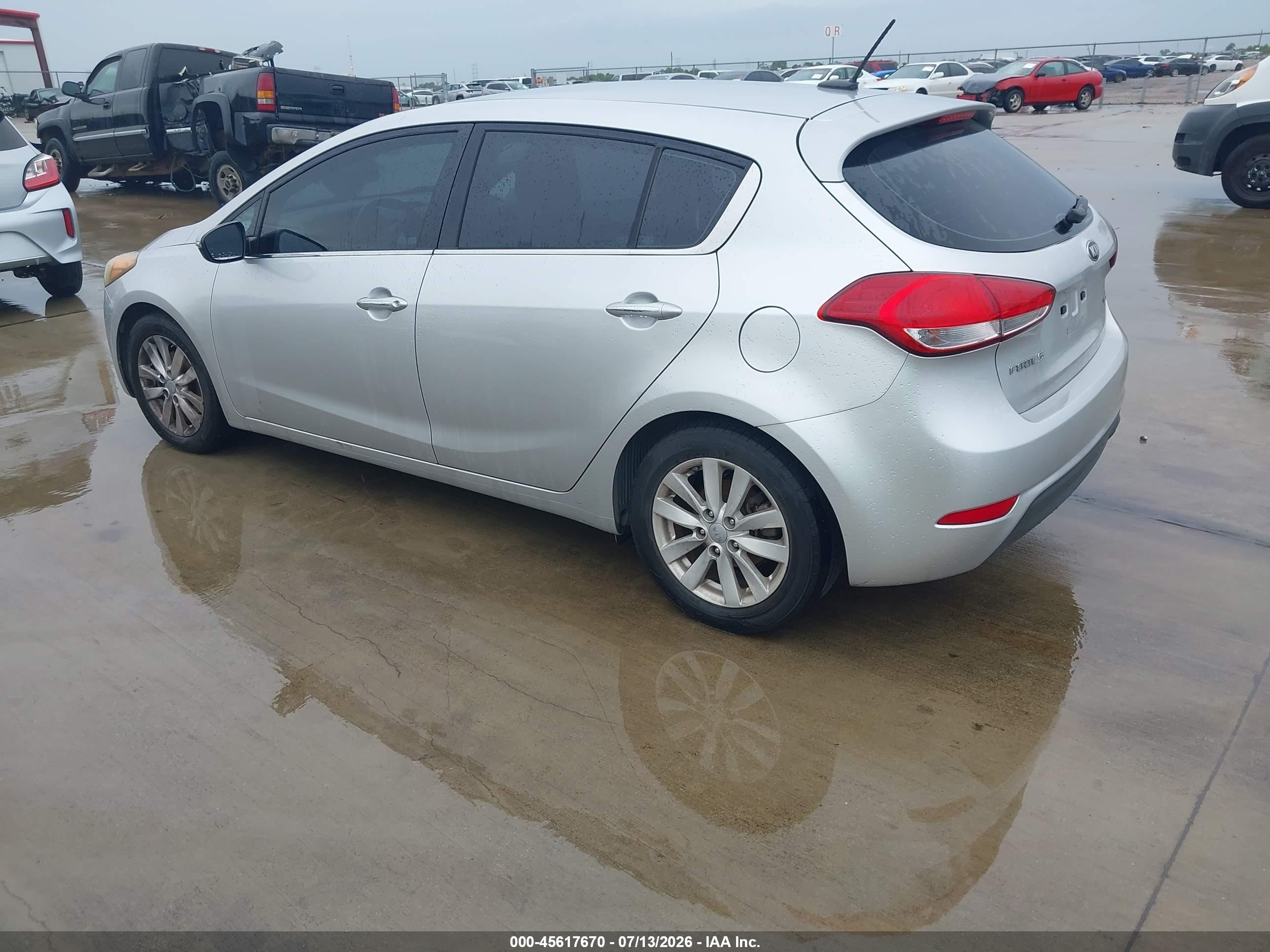 2015 Kia Forte Ex Silver vin: KNAFX5A80F5290076