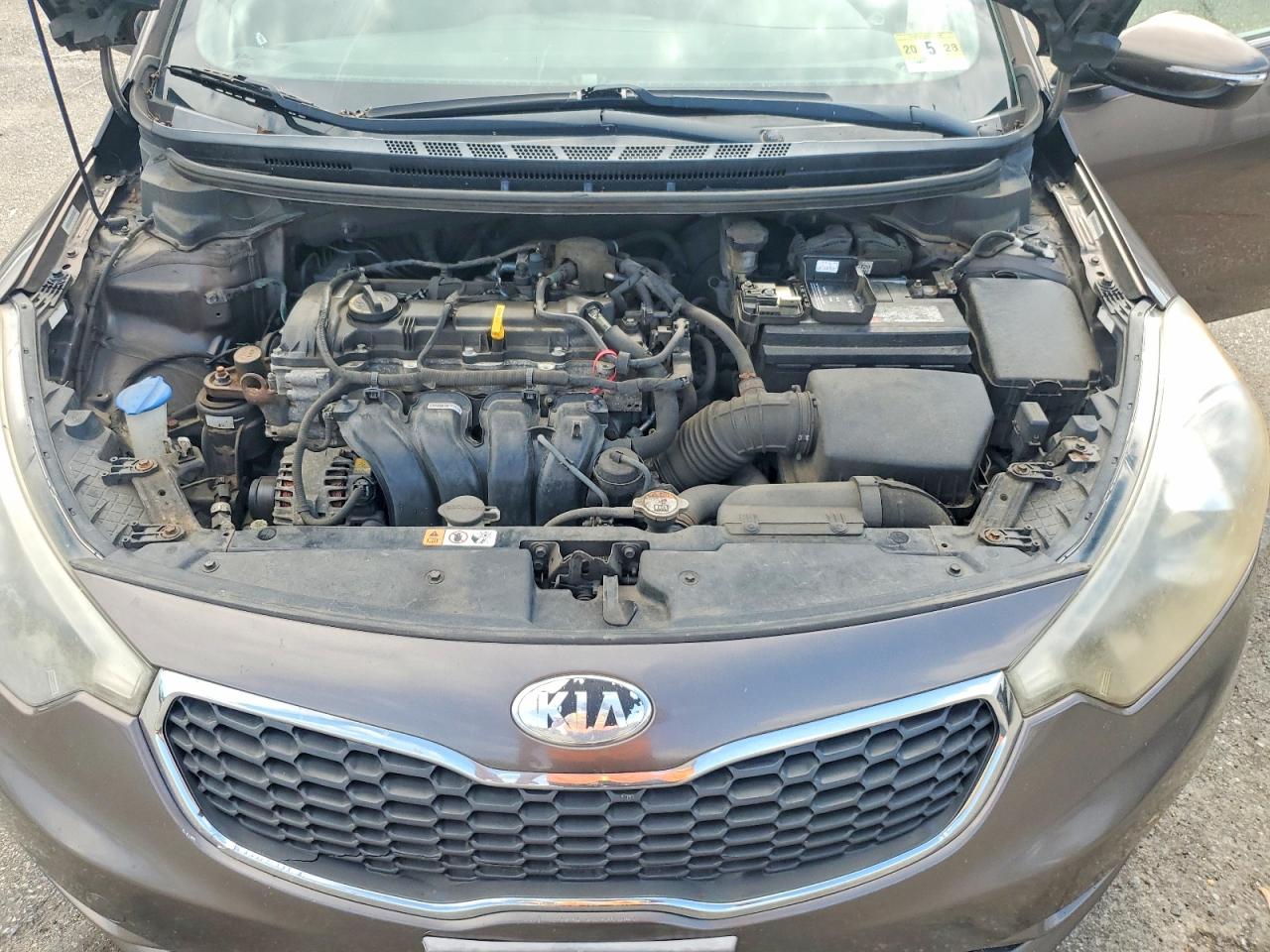 2014 Kia Forte Ex Brown vin: KNAFX5A82E5247003