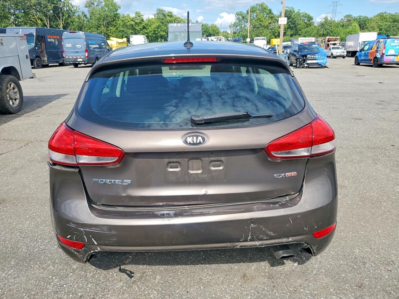 2014 Kia Forte Ex Brown vin: KNAFX5A82E5247003
