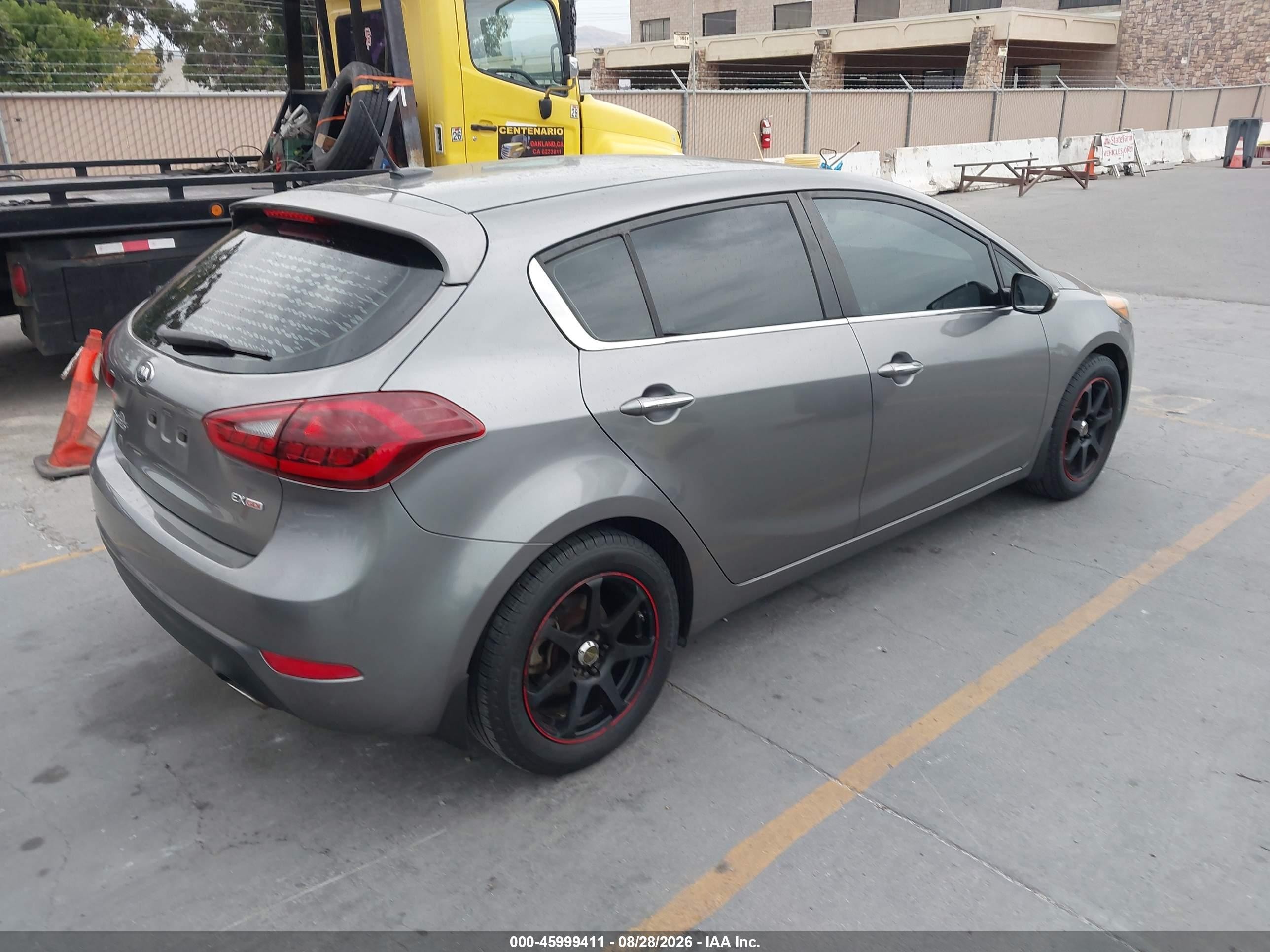 2015 Kia Forte Ex Gray vin: KNAFX5A82F5293951