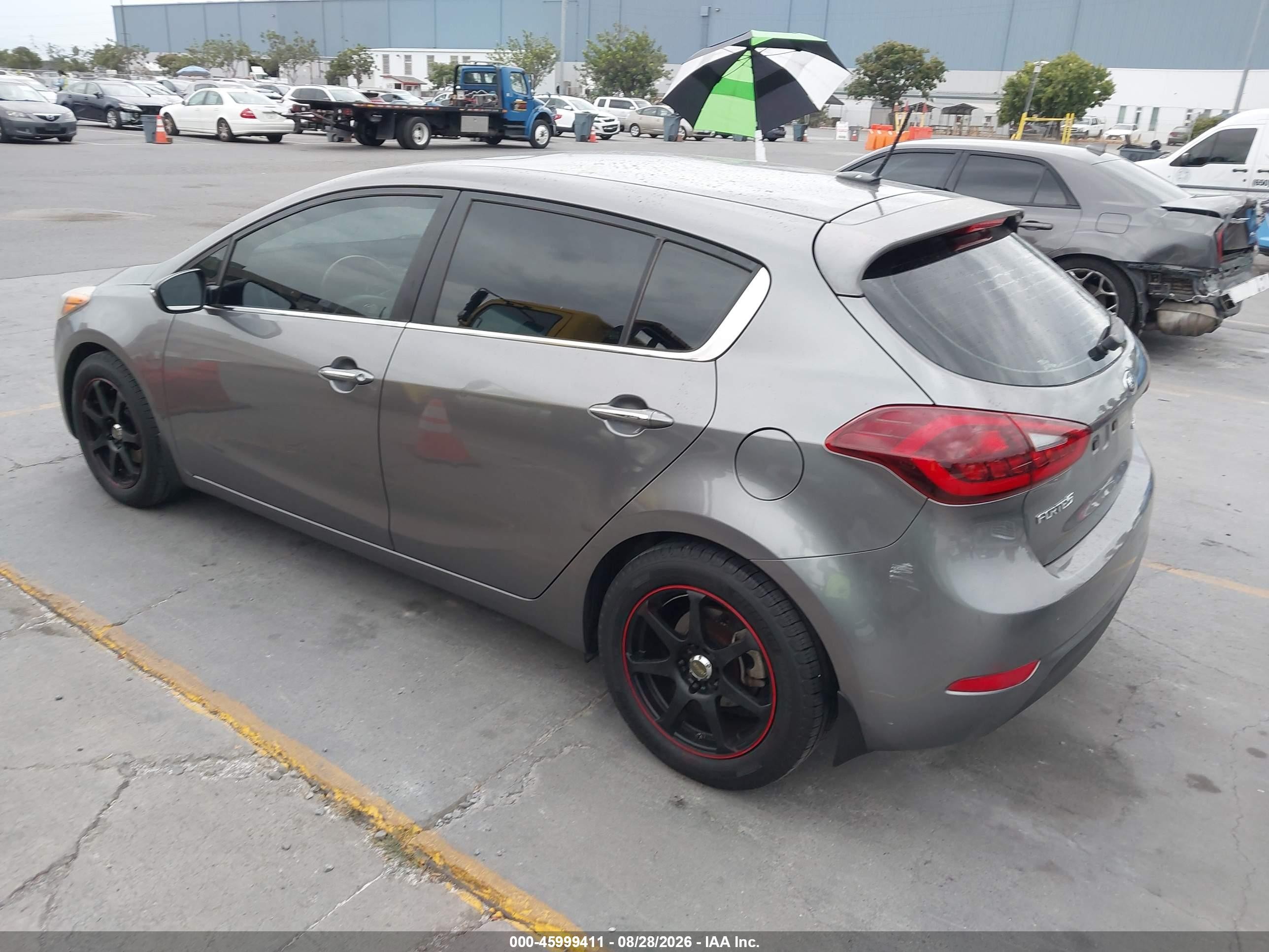 2015 Kia Forte Ex Gray vin: KNAFX5A82F5293951