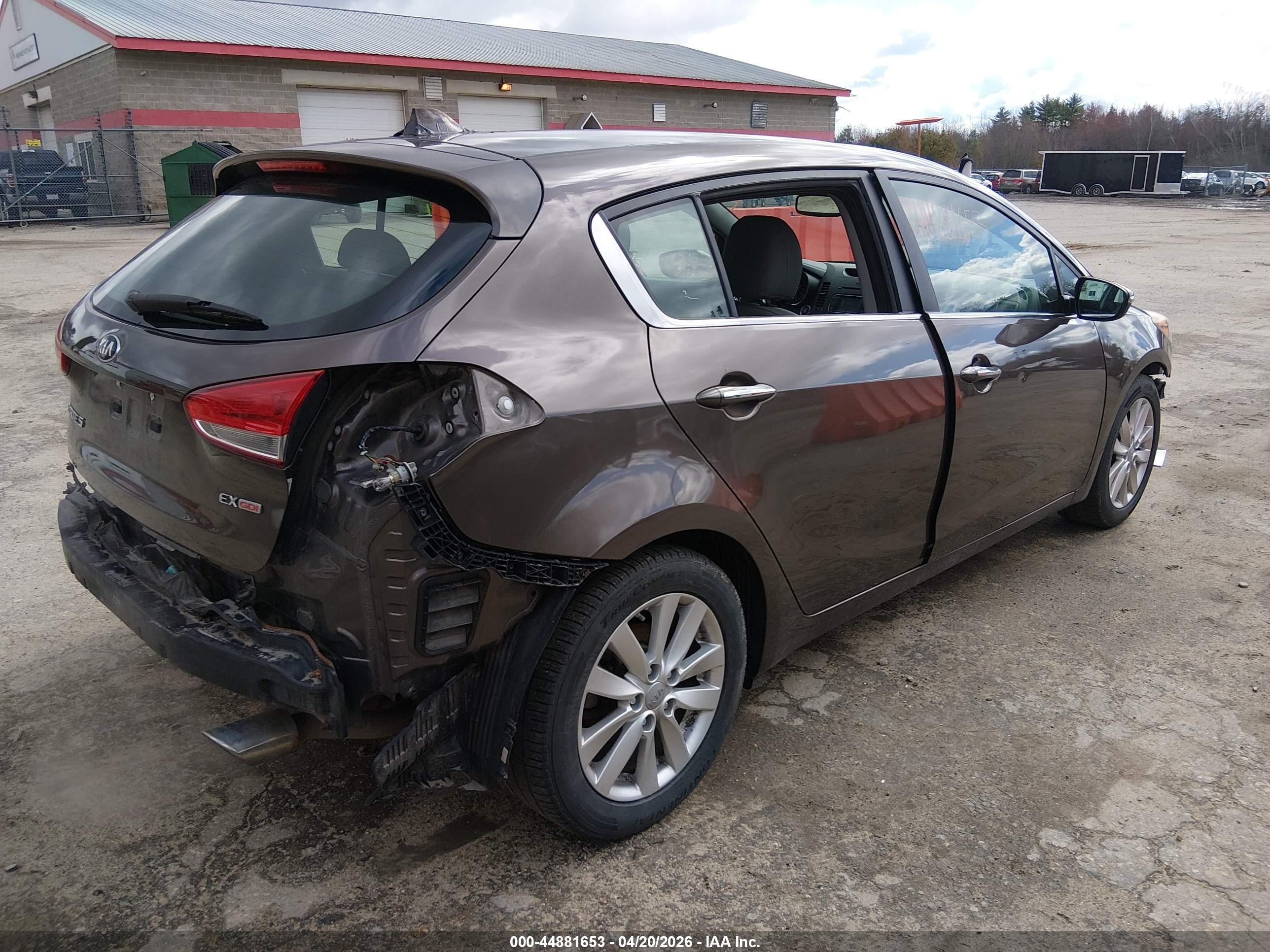 2015 Kia Forte Ex Brown vin: KNAFX5A82F5313745
