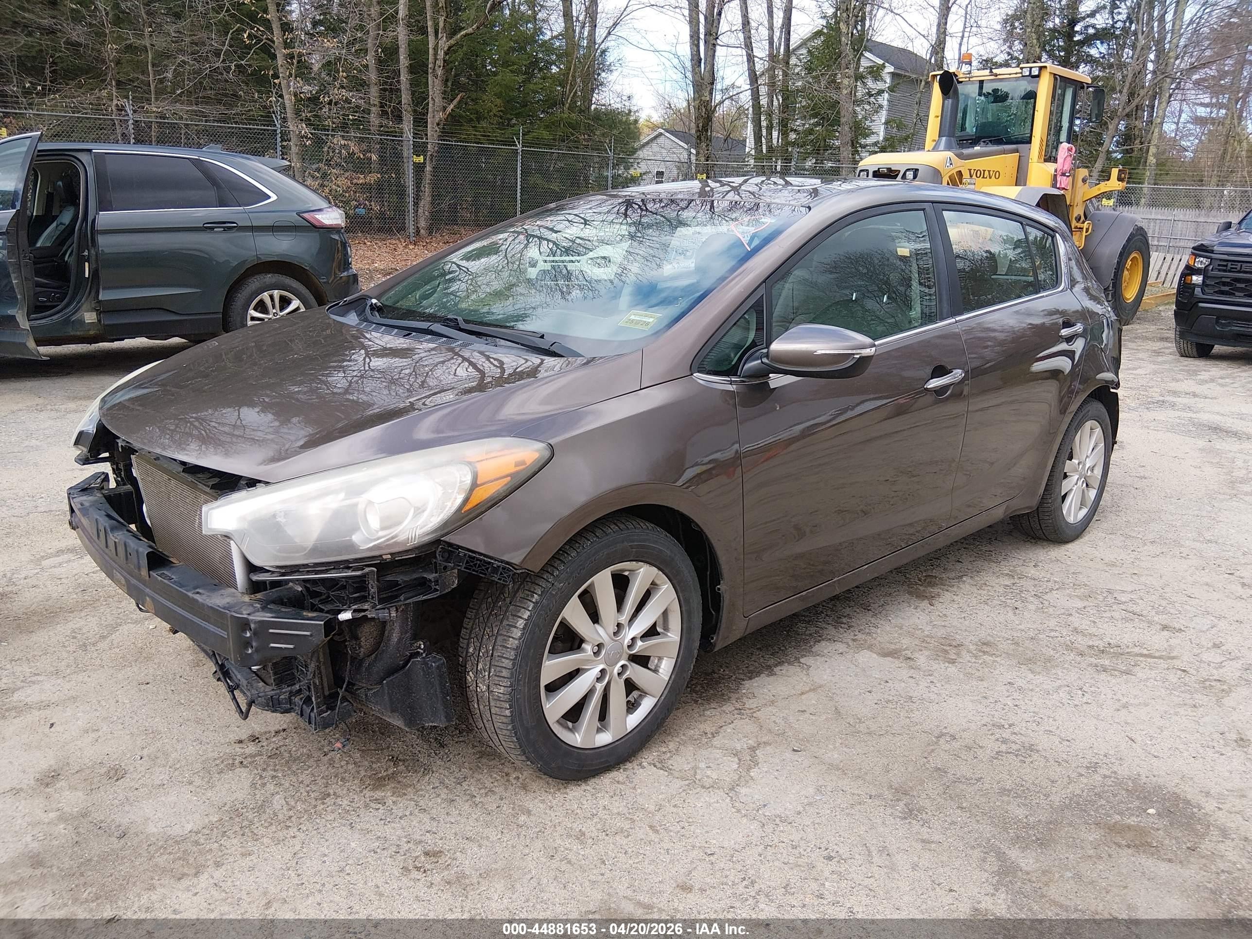 2015 Kia Forte Ex Brown vin: KNAFX5A82F5313745