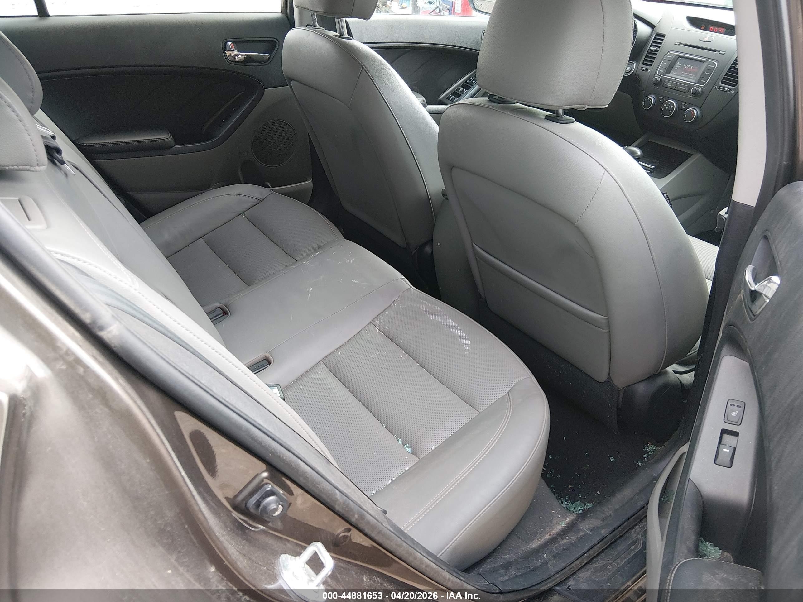 2015 Kia Forte Ex Brown vin: KNAFX5A82F5313745