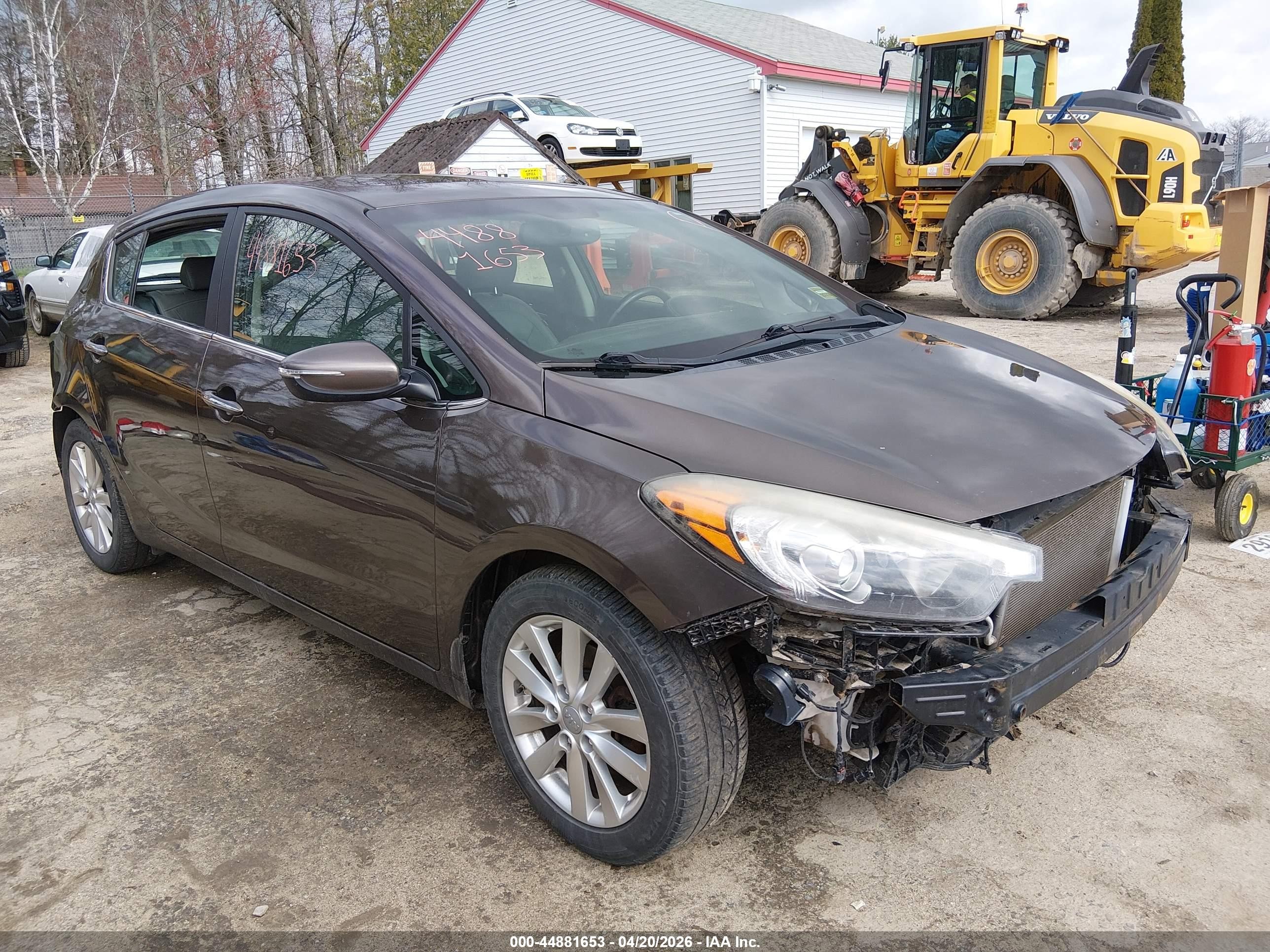 2015 Kia Forte Ex Brown vin: KNAFX5A82F5313745