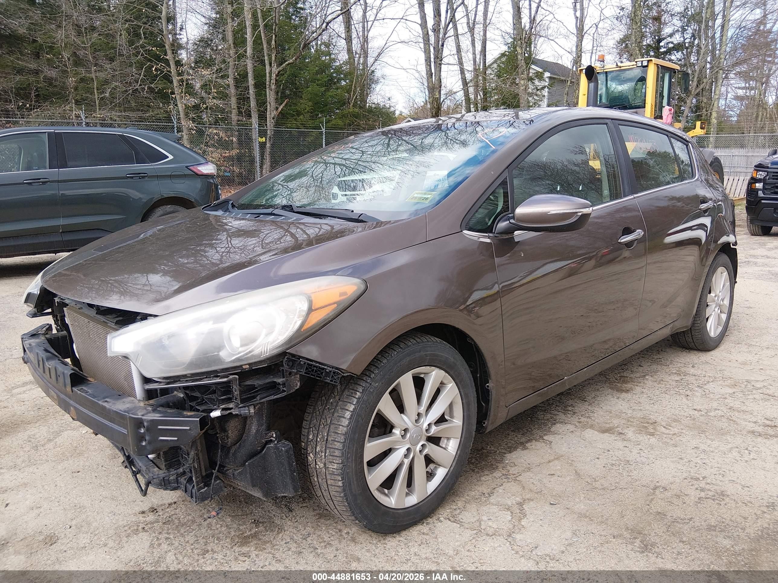 2015 Kia Forte Ex Brown vin: KNAFX5A82F5313745