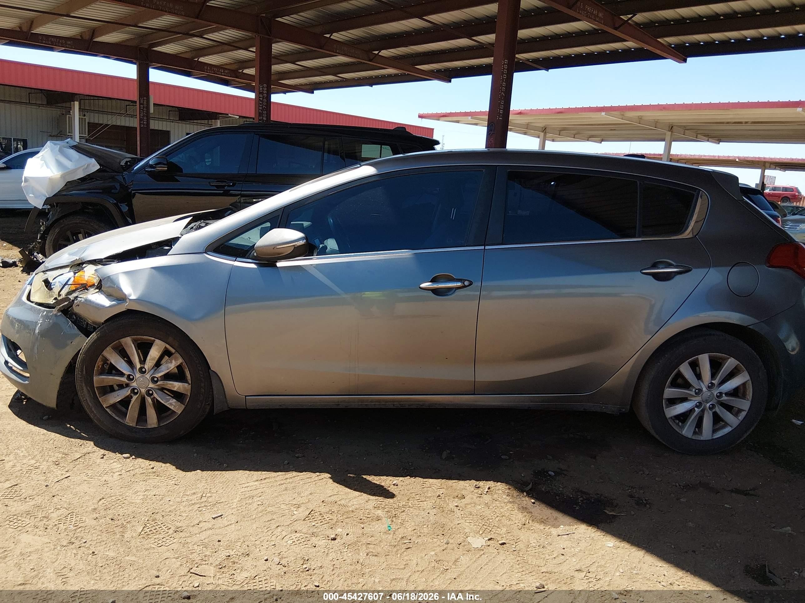 2015 Kia Forte Ex Gray vin: KNAFX5A82F5345224
