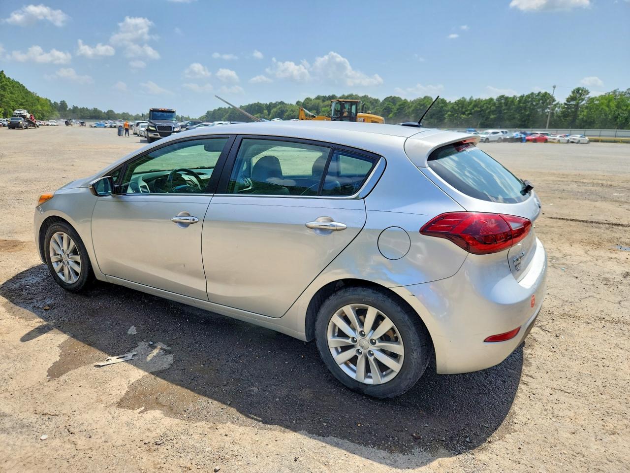 2014 Kia Forte Ex Silver vin: KNAFX5A83E5172554