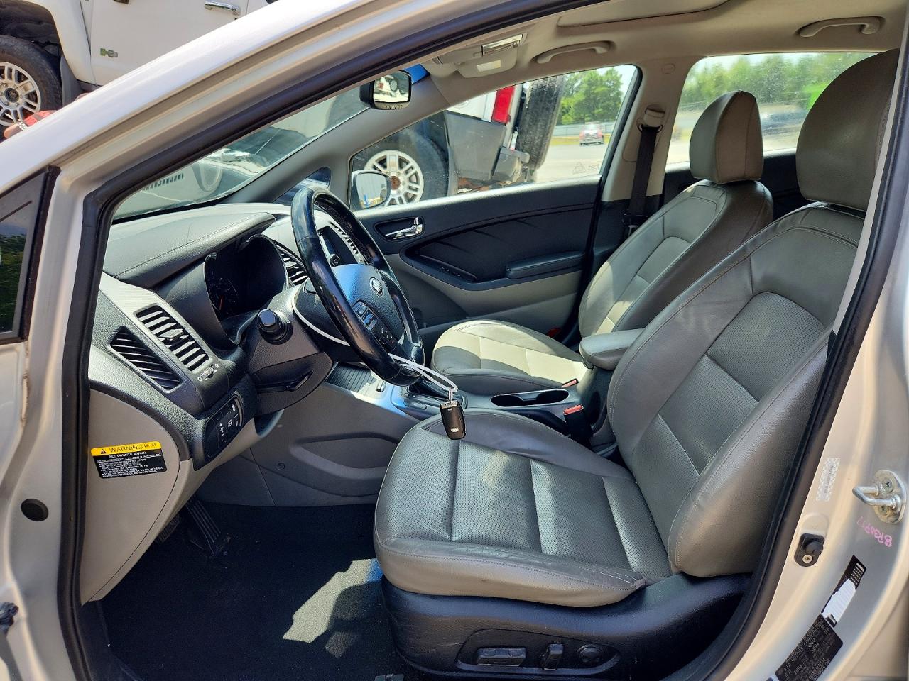 2014 Kia Forte Ex Silver vin: KNAFX5A83E5172554